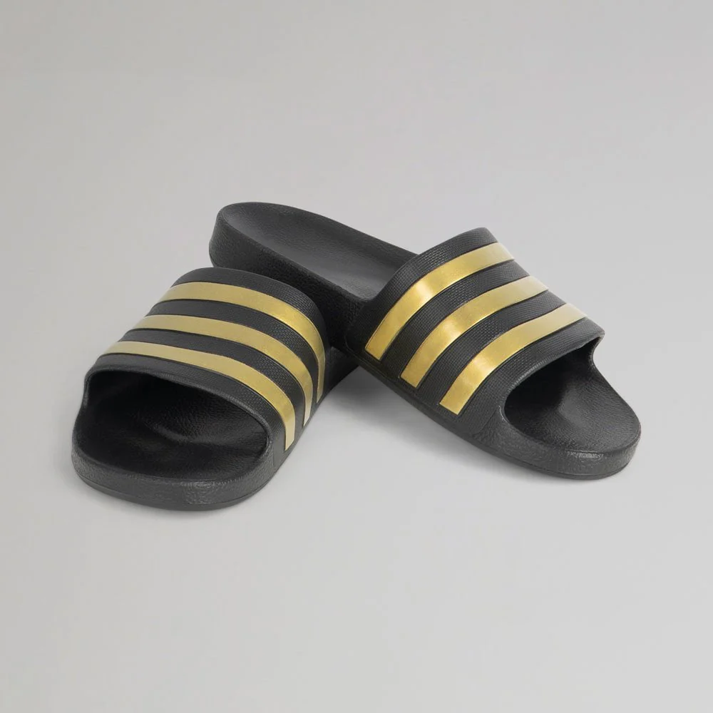 adidas Black and Gold Slider - Image 3