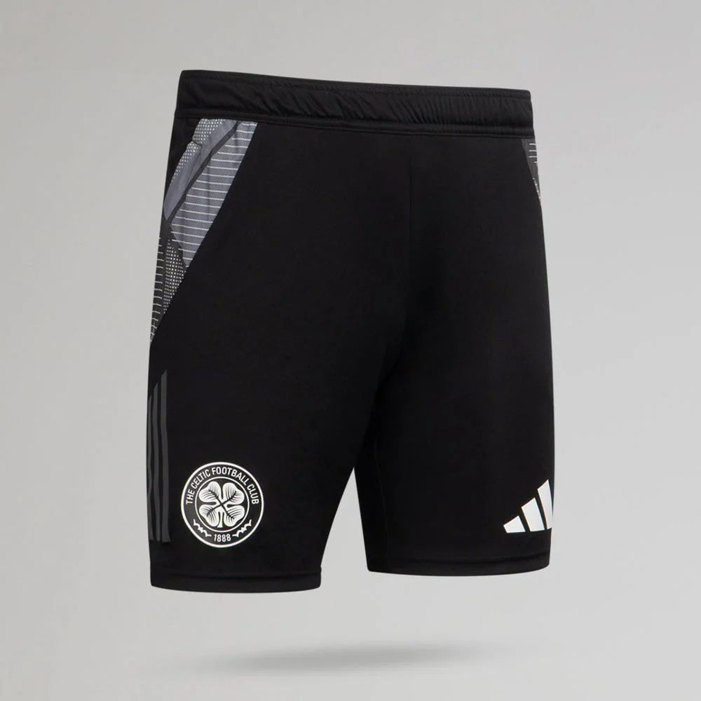 adidas Celtic 2024/25 Black Training Shorts - Image 4