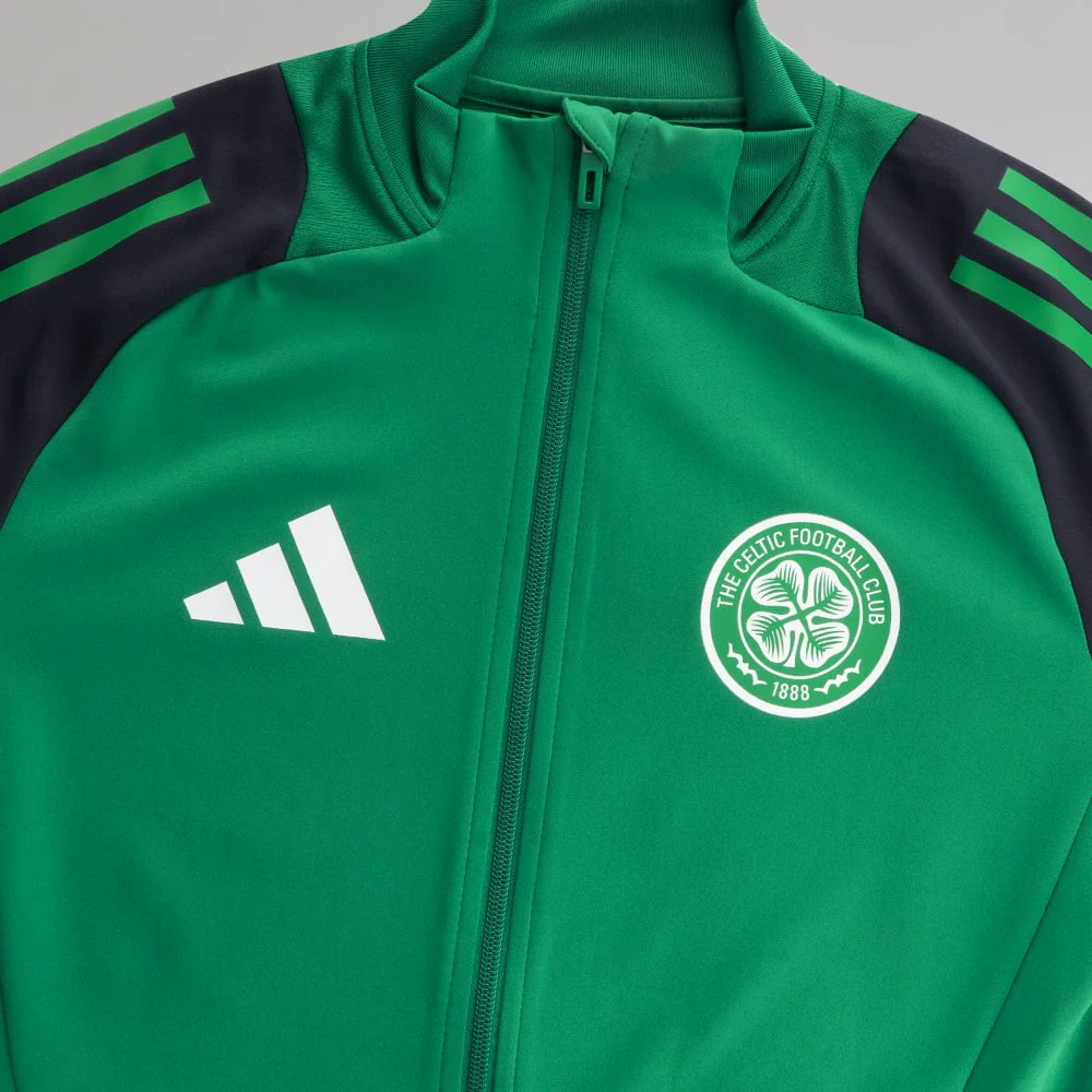 adidas Celtic 2024/25 Green Track Jacket - Image 4
