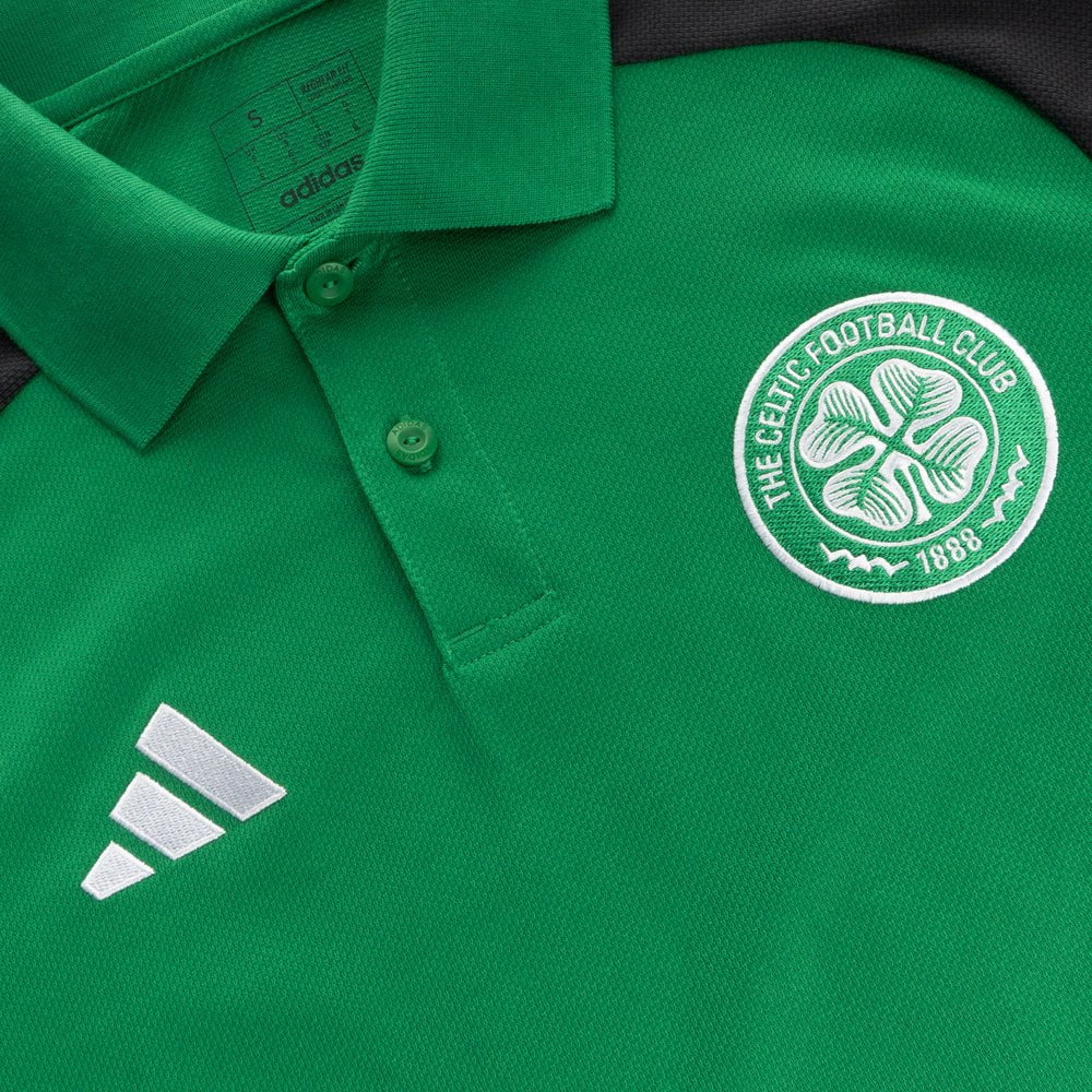 adidas Celtic 2024/25 Green Training Polo - Image 4