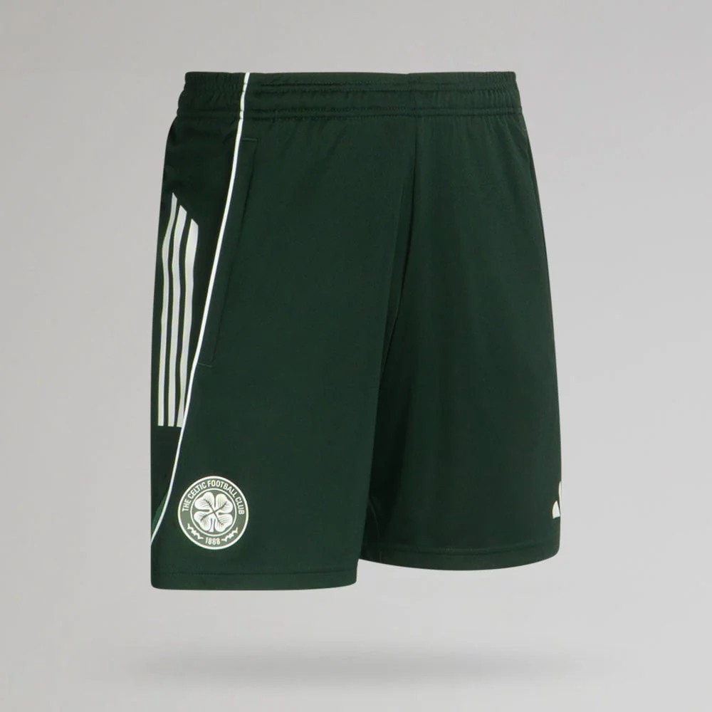 adidas Celtic 2025/26 Dark Green Training Shorts - Image 2