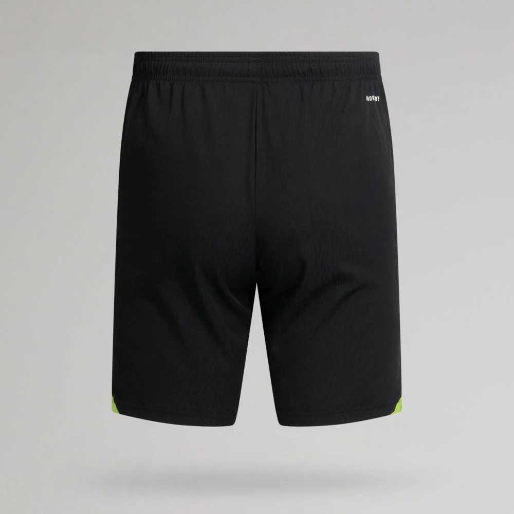 adidas Celtic 2025/26 Black and Neon Green Downtime Shorts - Image 4
