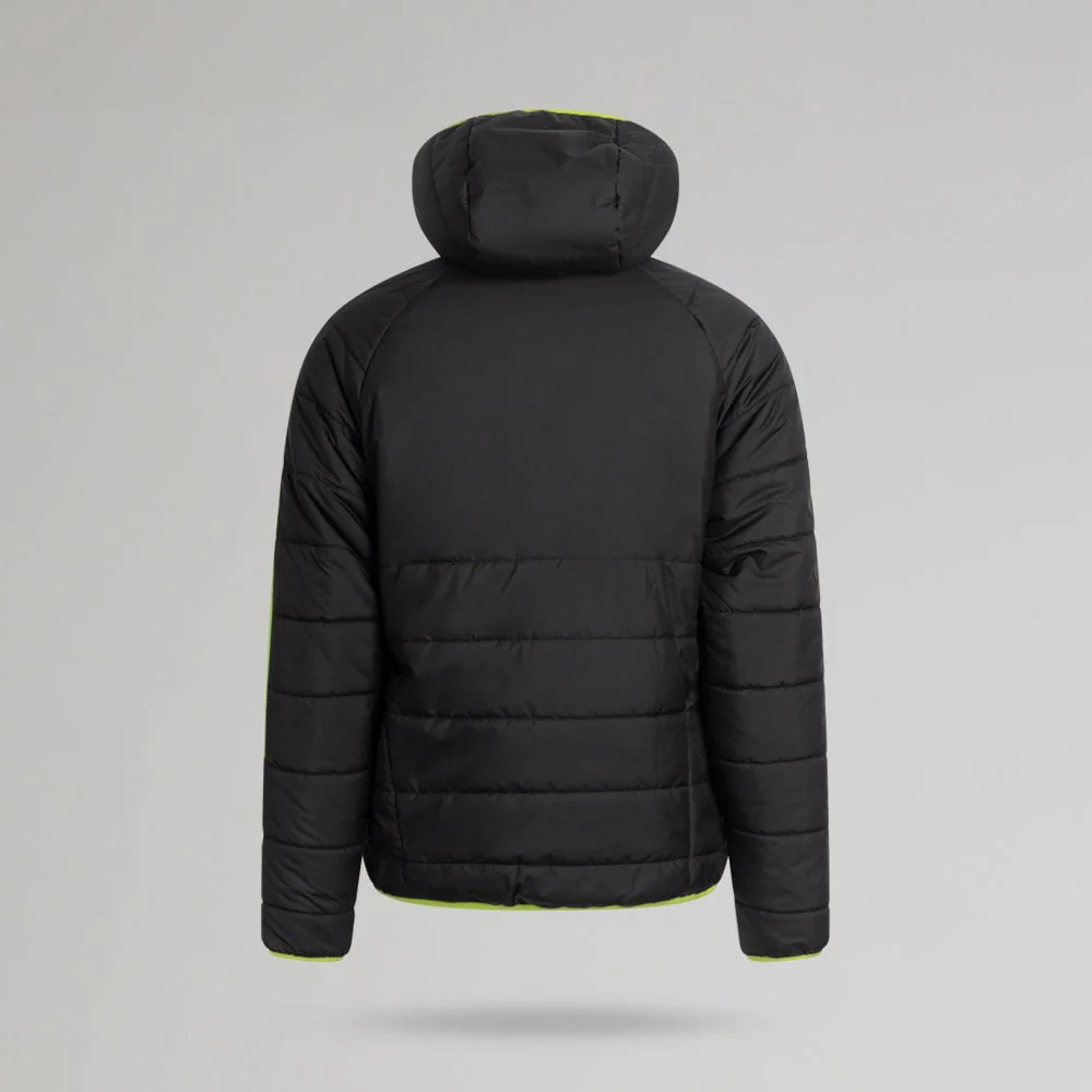adidas Celtic 2025/26 Black and Neon Green Winter Jacket - Image 3