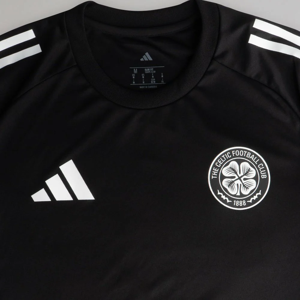 adidas Celtic 2025/26 Black Training Jersey - Image 4