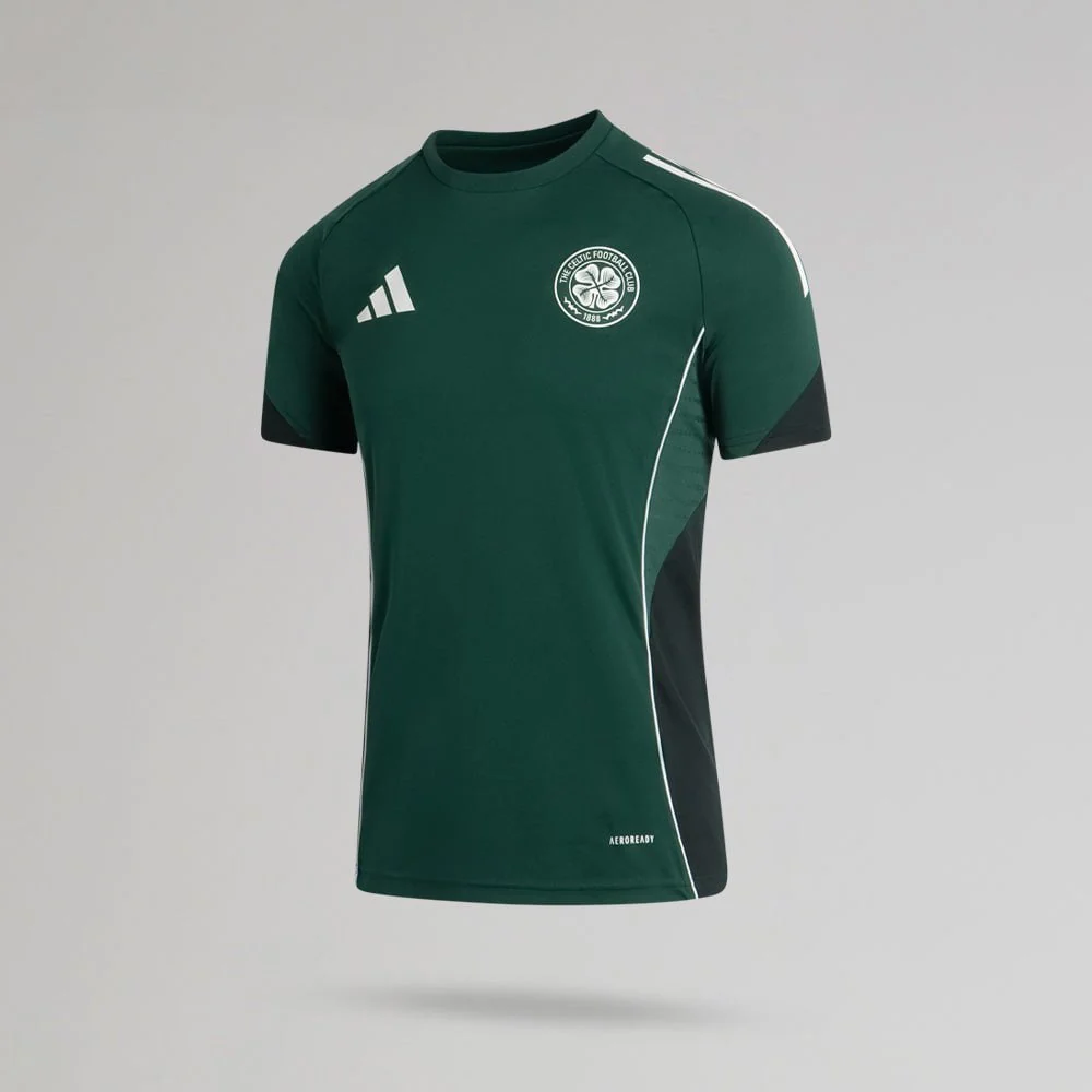 adidas Celtic 2025/26 Dark Green Training Jersey - Image 2