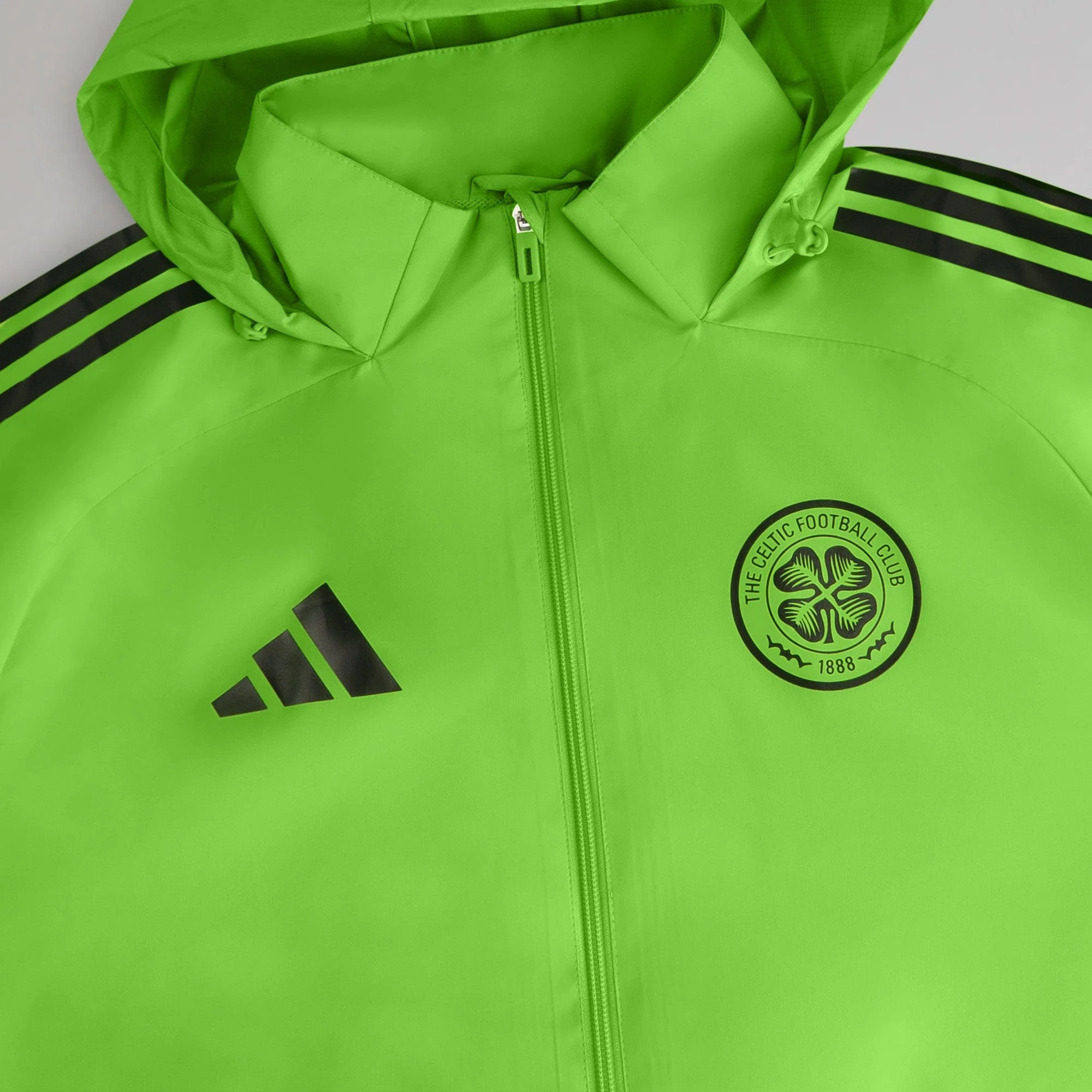 adidas Celtic 2025/26 Green and Black All Weather Jacket - Image 4