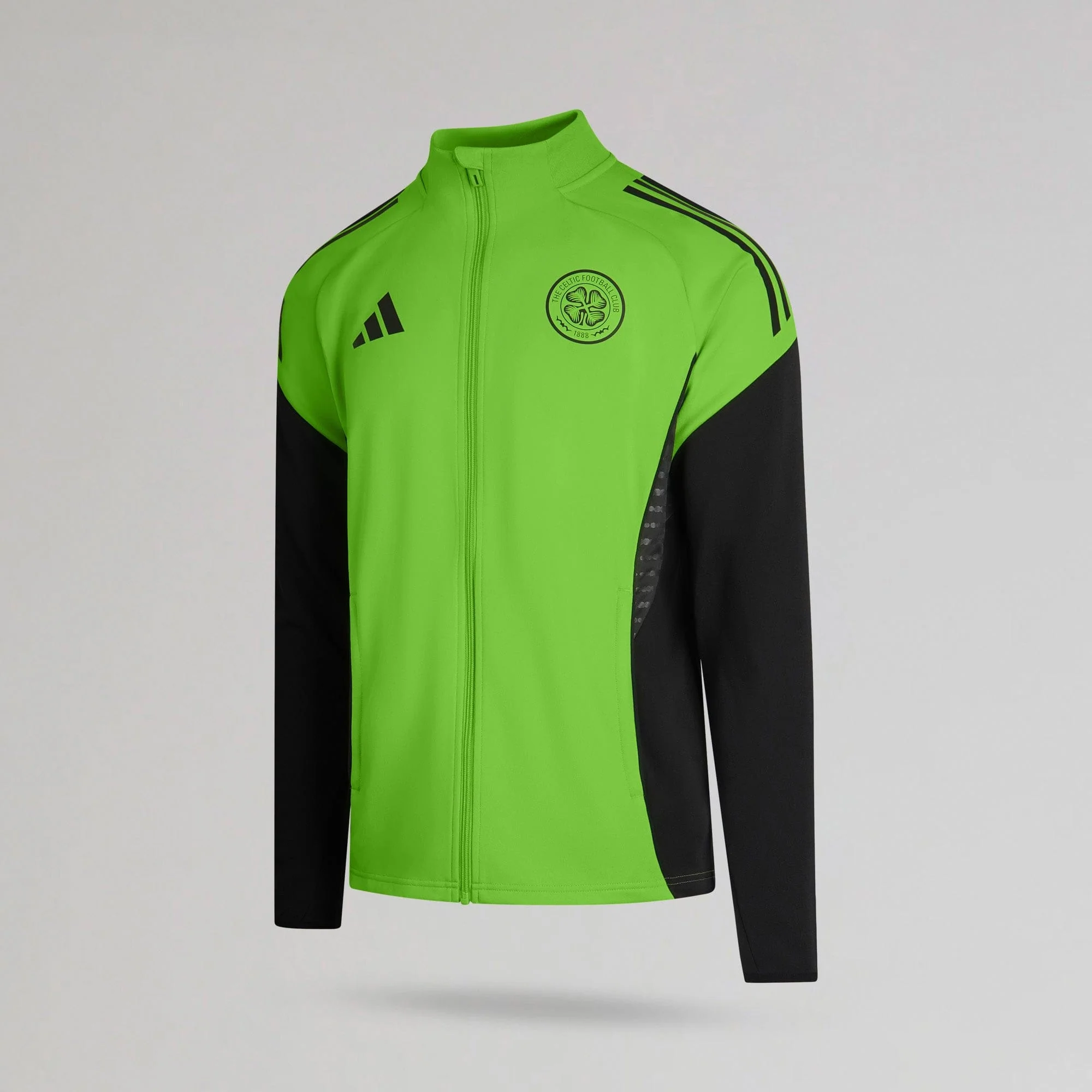 adidas Celtic 2025/26 Green and Black Track Jacket - Image 2