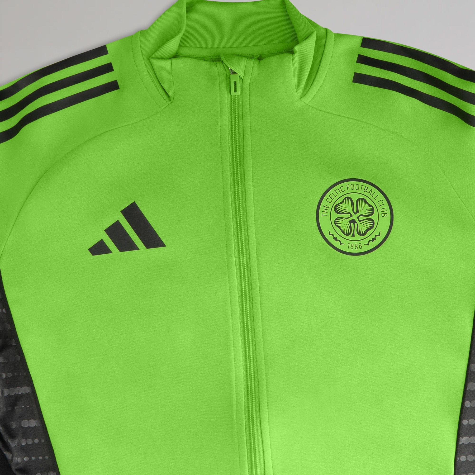 adidas Celtic 2025/26 Green and Black Track Jacket - Image 4