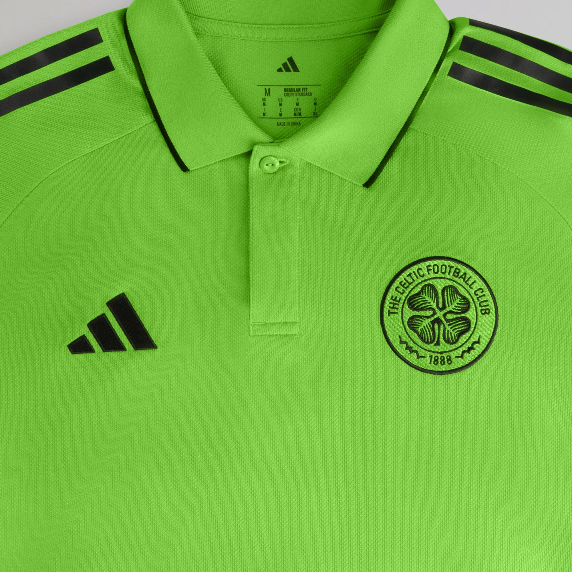 adidas Celtic 2025/26 Green and Black Training Polo Shirt - Image 4