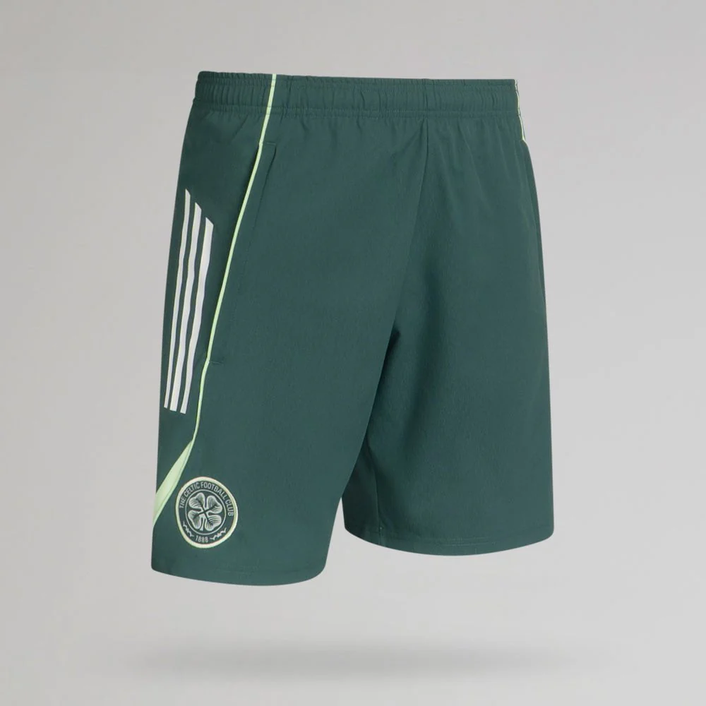 adidas Celtic 2025/26 Green Downtime Training Shorts - Image 2