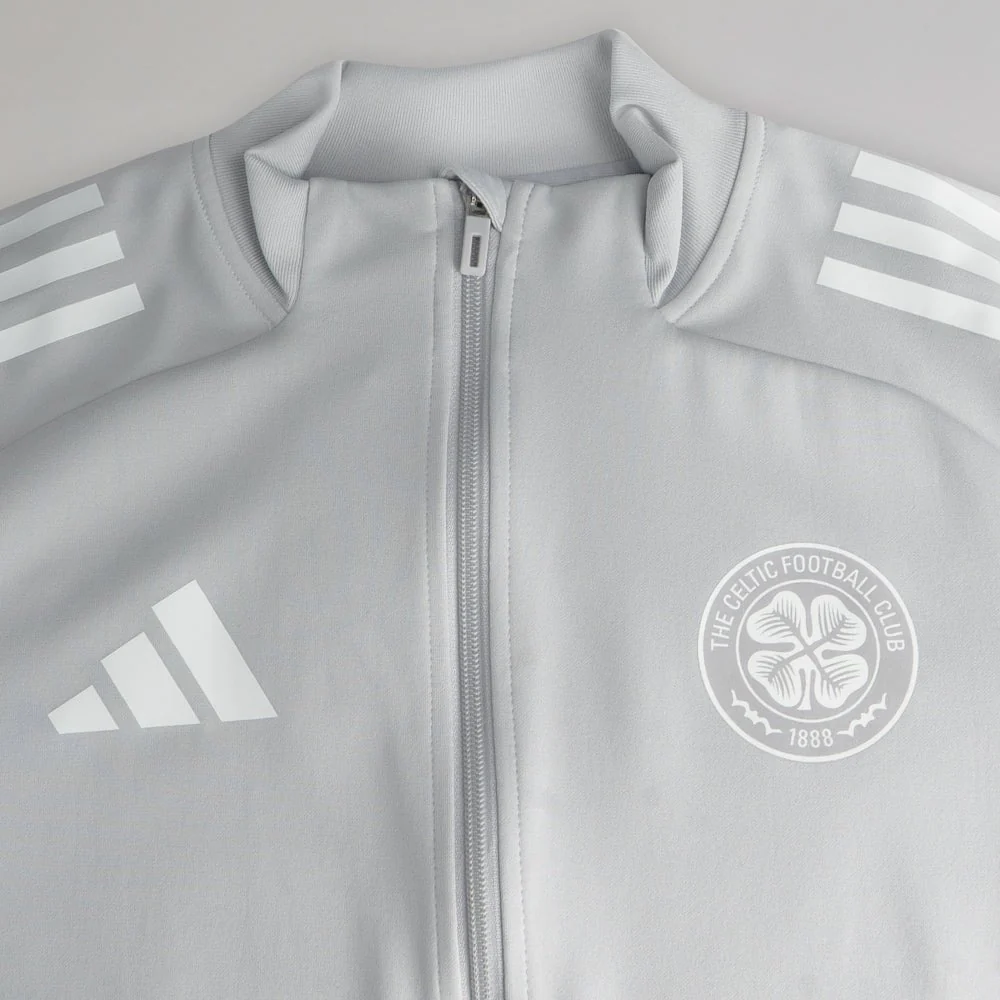 adidas Celtic 2025/26 Grey Track Jacket - Image 4