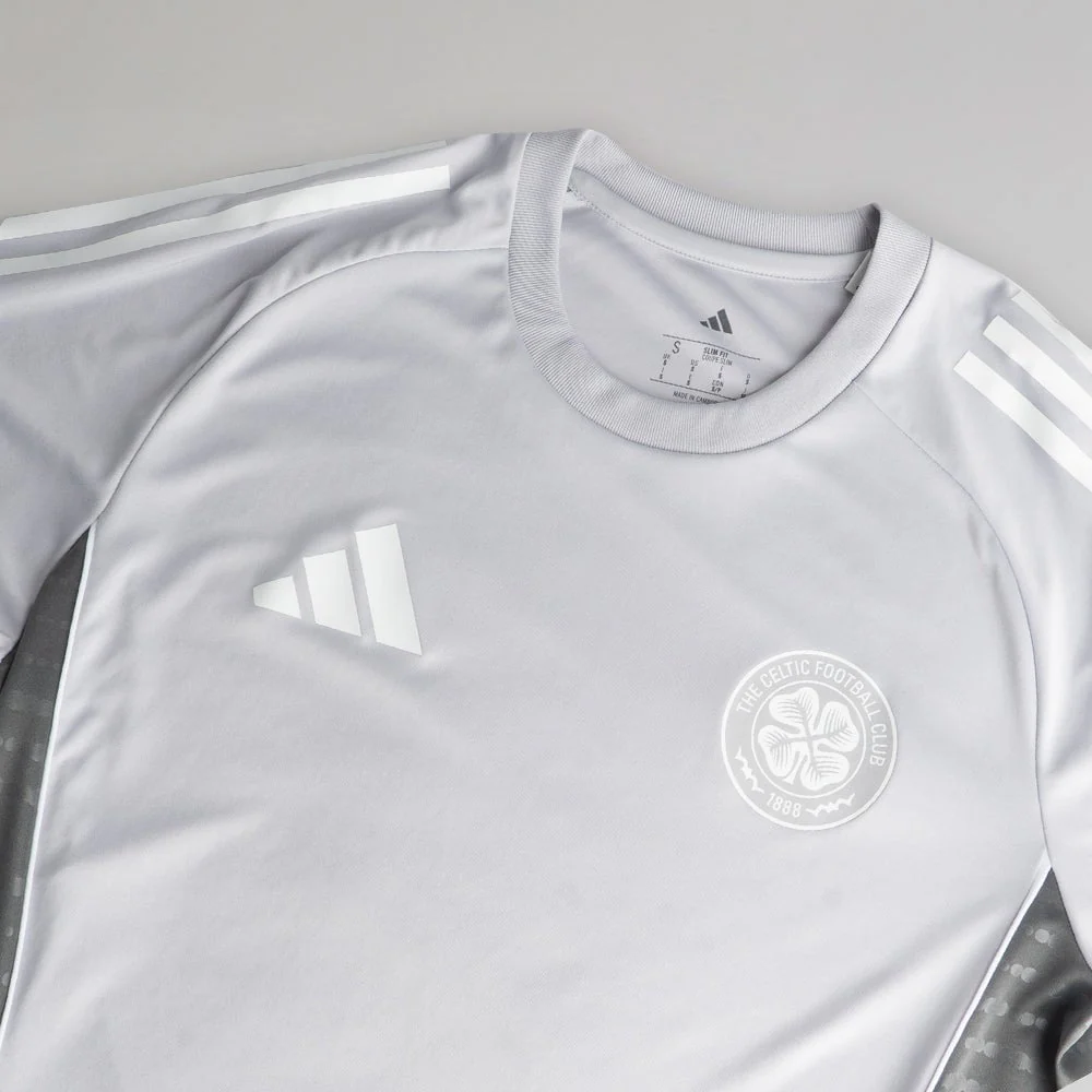 adidas Celtic 2025/26 Grey Training Jersey - Image 4