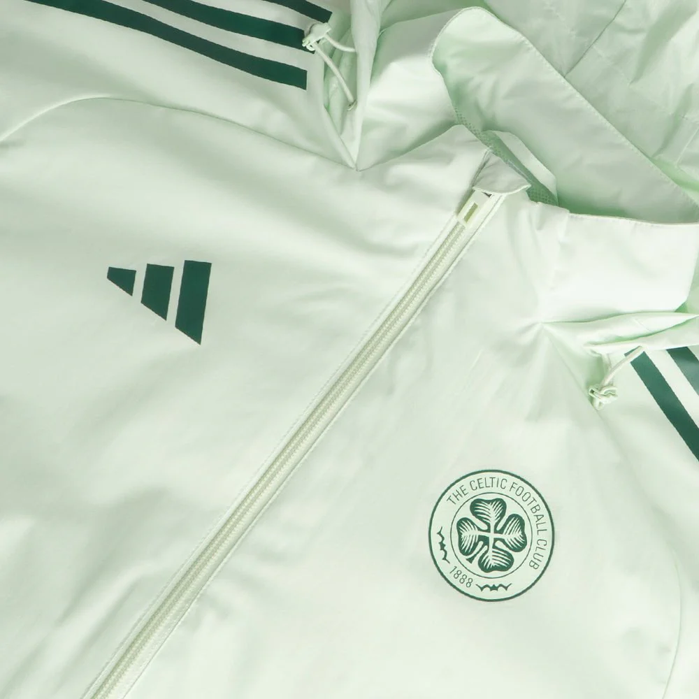 adidas Celtic 2025/26 Mint Green All Weather Jacket - Image 4