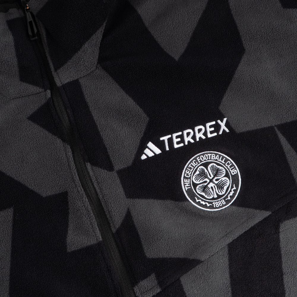 adidas Celtic 2025/26 Terrex Black and Grey Fleece - Image 4