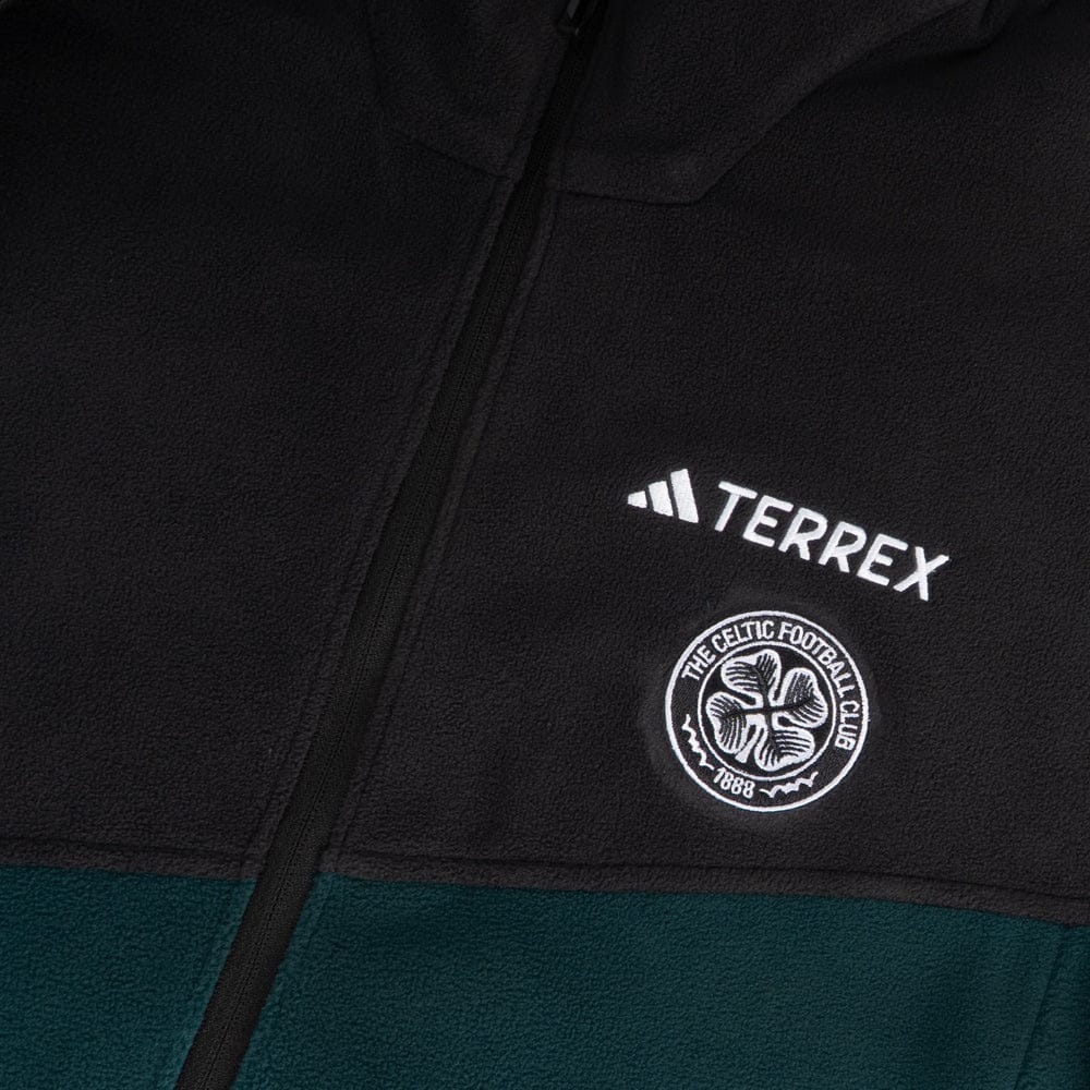 adidas Celtic 2025/26 Terrex Dark Green Fleece - Image 5