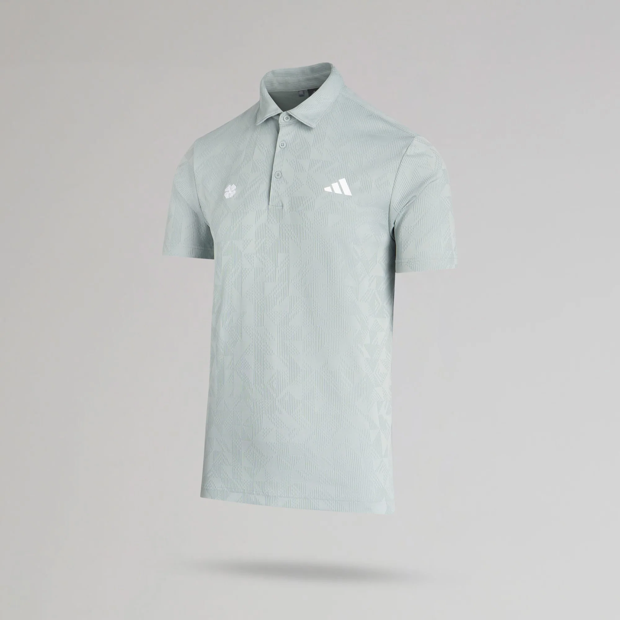 adidas Celtic Golf Climacool Jacquard Green Polo Shirt - Image 2