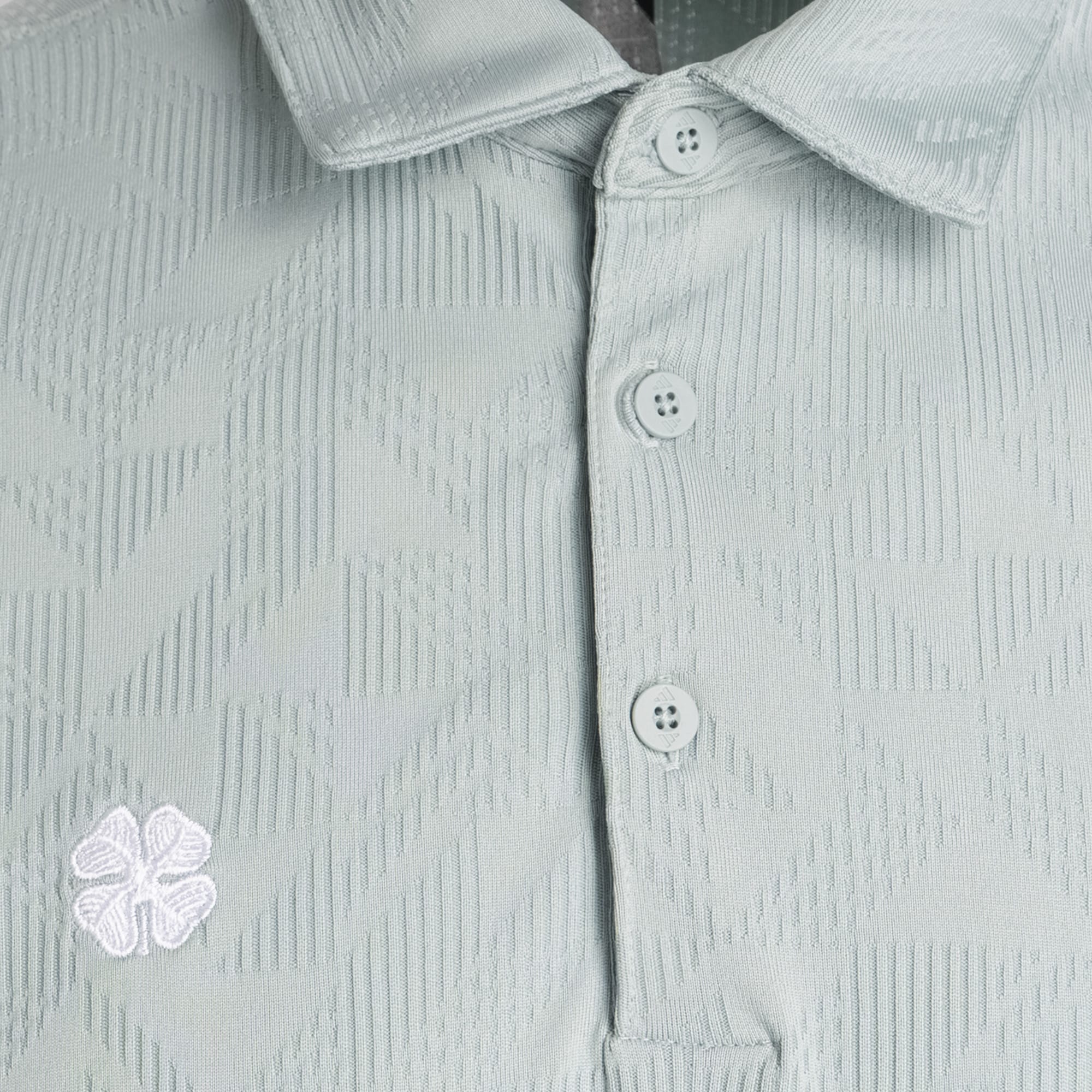 adidas Celtic Golf Climacool Jacquard Green Polo Shirt - Image 5