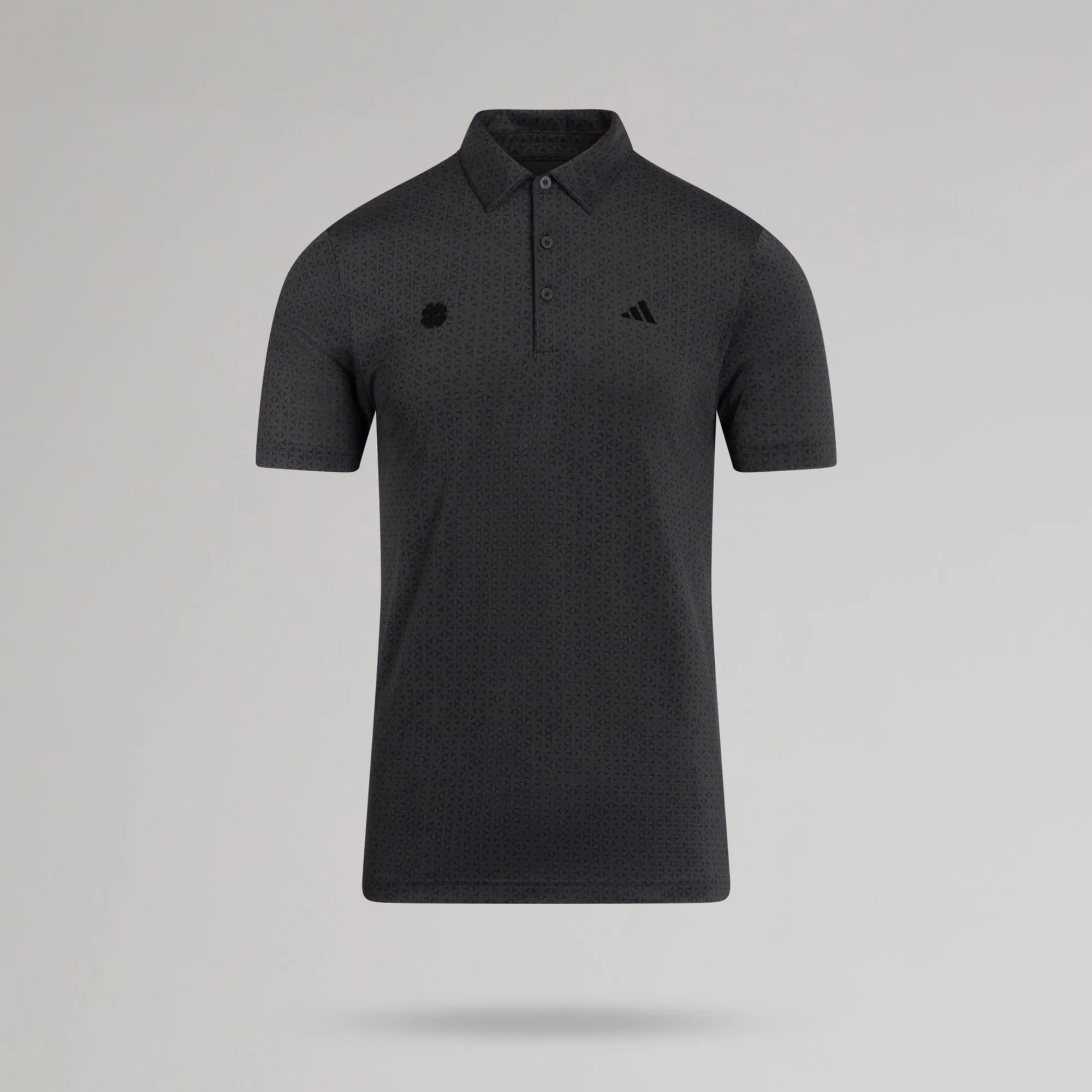 adidas Celtic Golf Ultimate365 Climacool Mesh Tango Print Black Polo Shirt