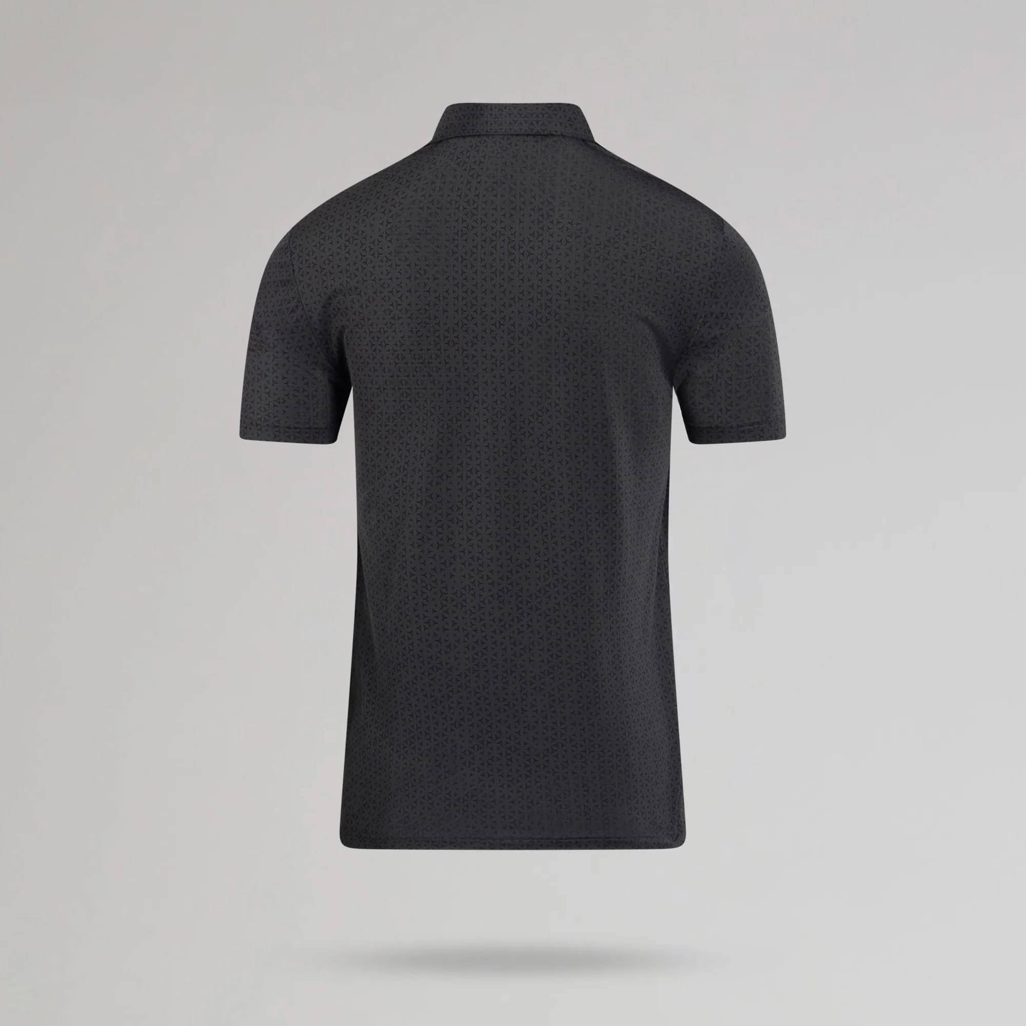 adidas Celtic Golf Ultimate365 Climacool Mesh Tango Print Black Polo Shirt - Image 4