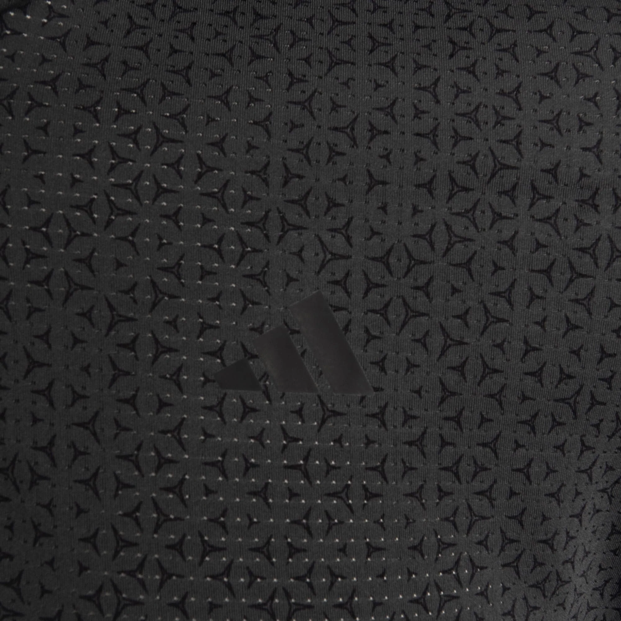 adidas Celtic Golf Ultimate365 Climacool Mesh Tango Print Black Polo Shirt - Image 6