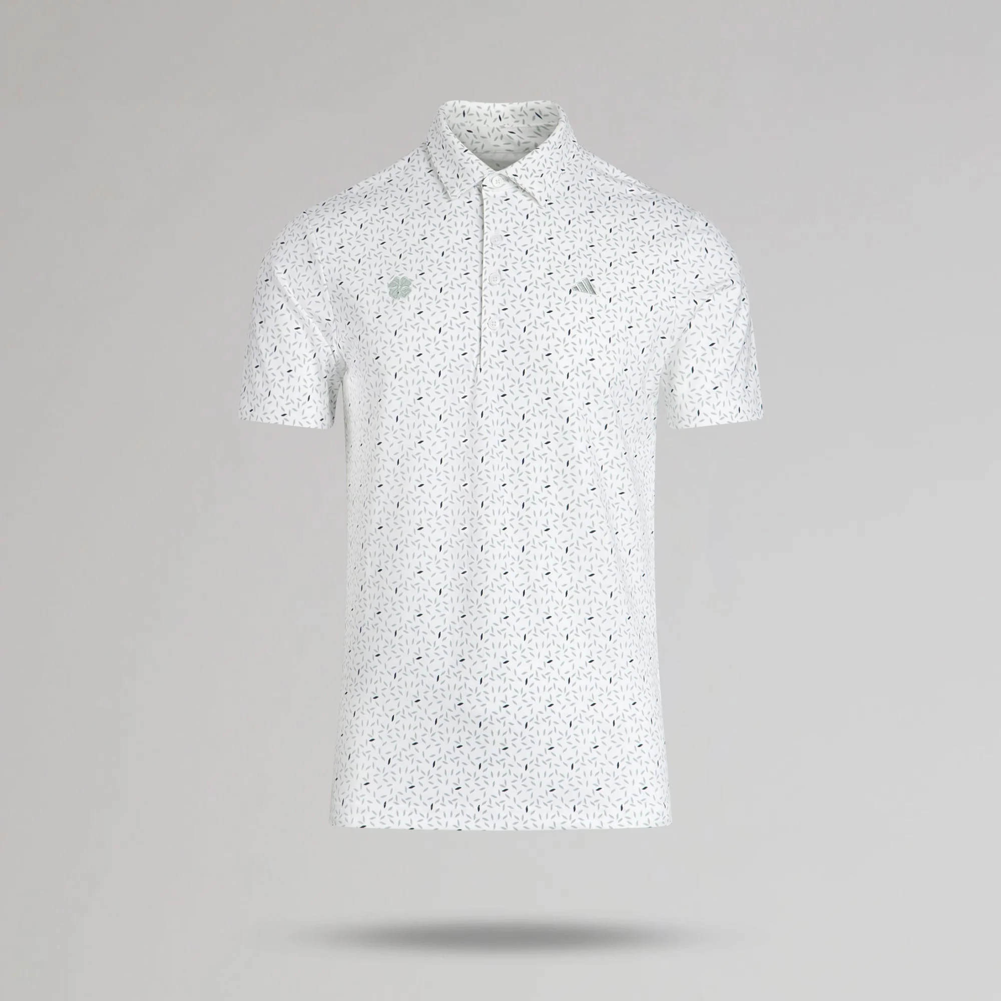 adidas Celtic Golf Ultimate365+ Soft Print White Polo Shirt