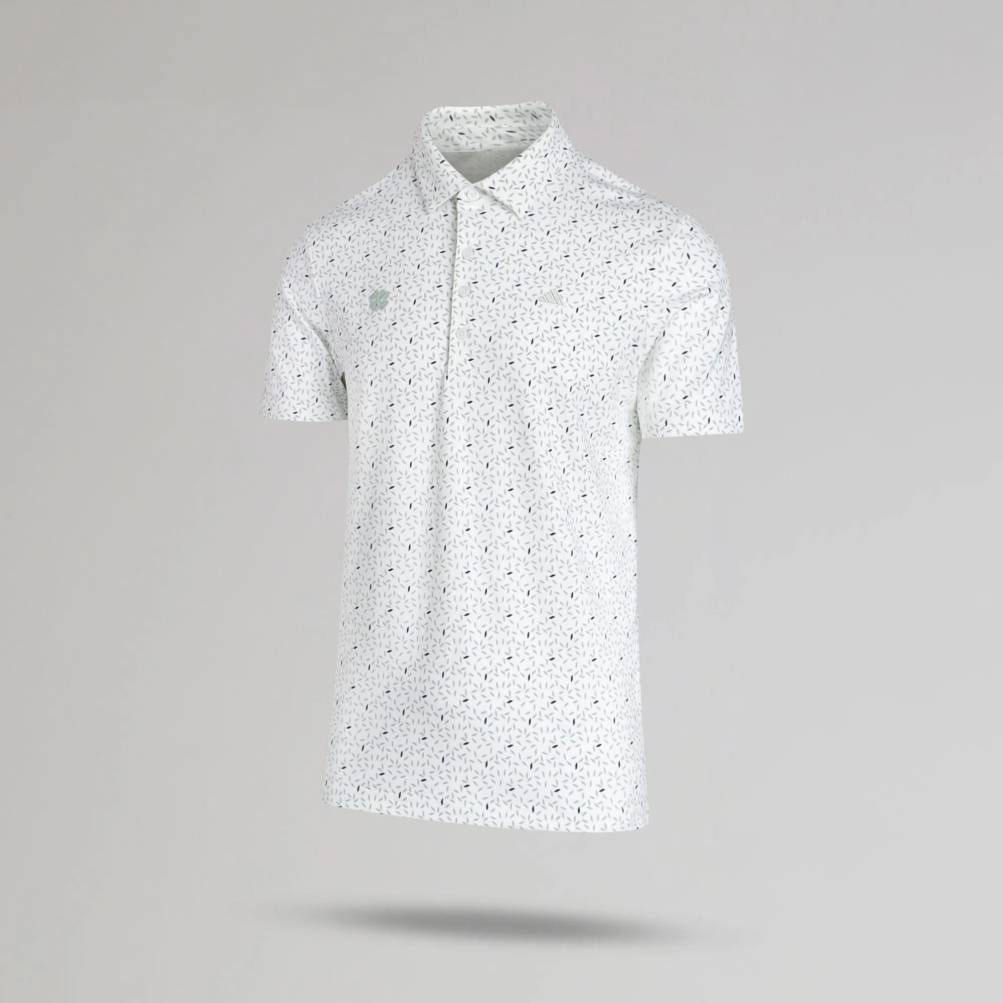 adidas Celtic Golf Ultimate365+ Soft Print White Polo Shirt - Image 2