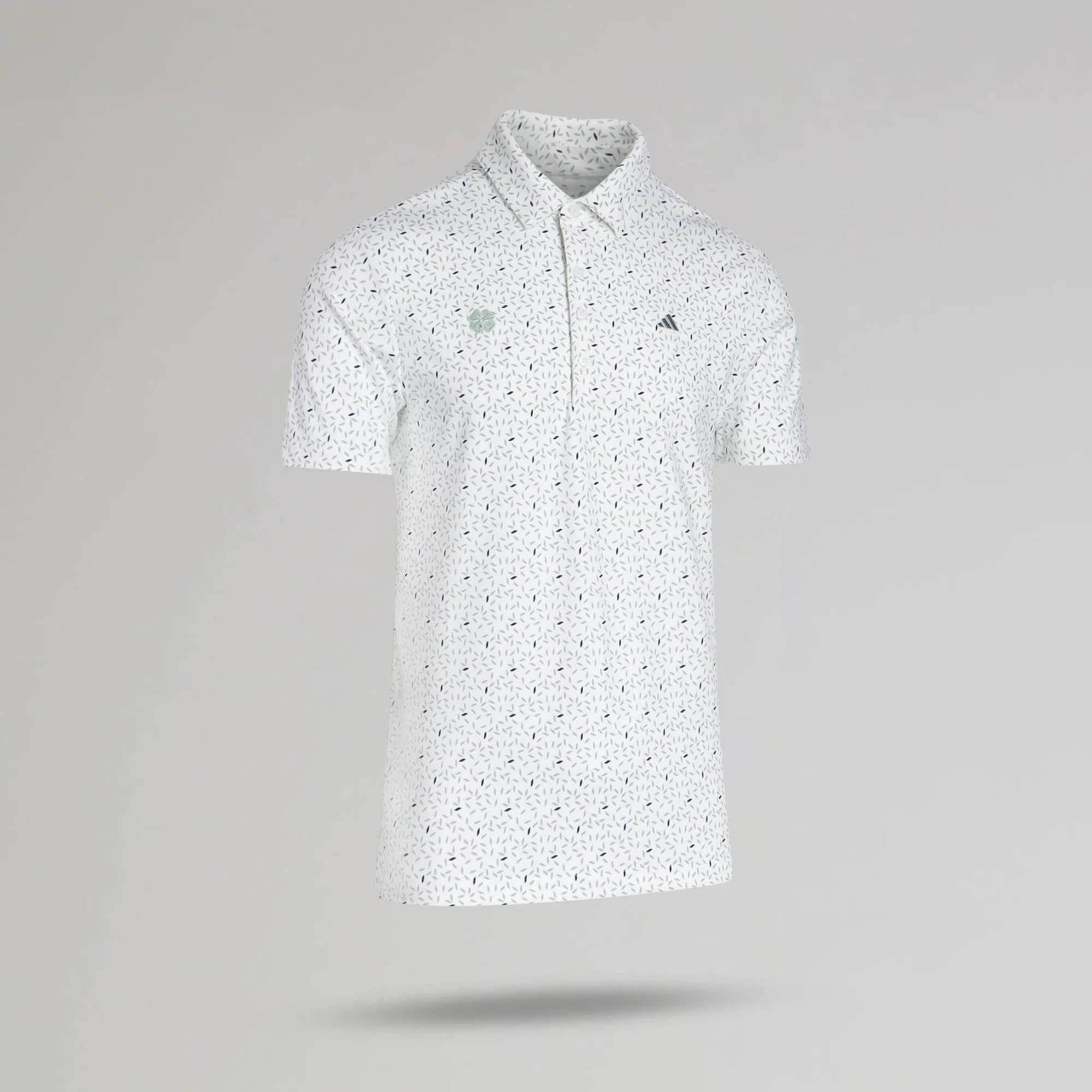 adidas Celtic Golf Ultimate365+ Soft Print White Polo Shirt - Image 3