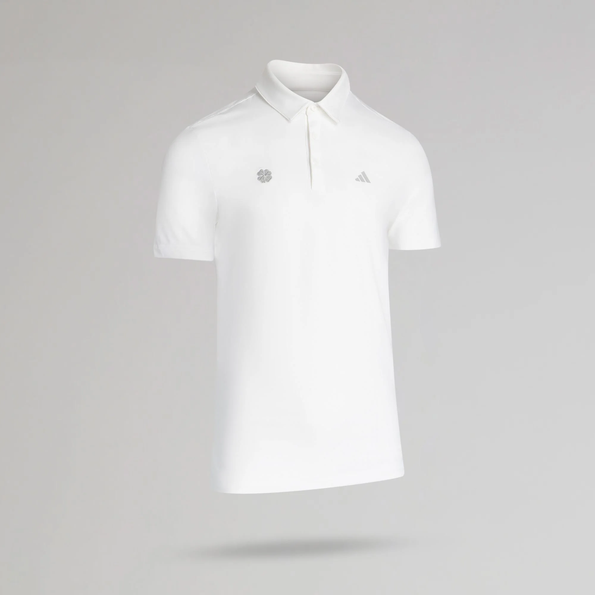 adidas Celtic Golf Ultimate365 Solid White Polo Shirt - Image 2