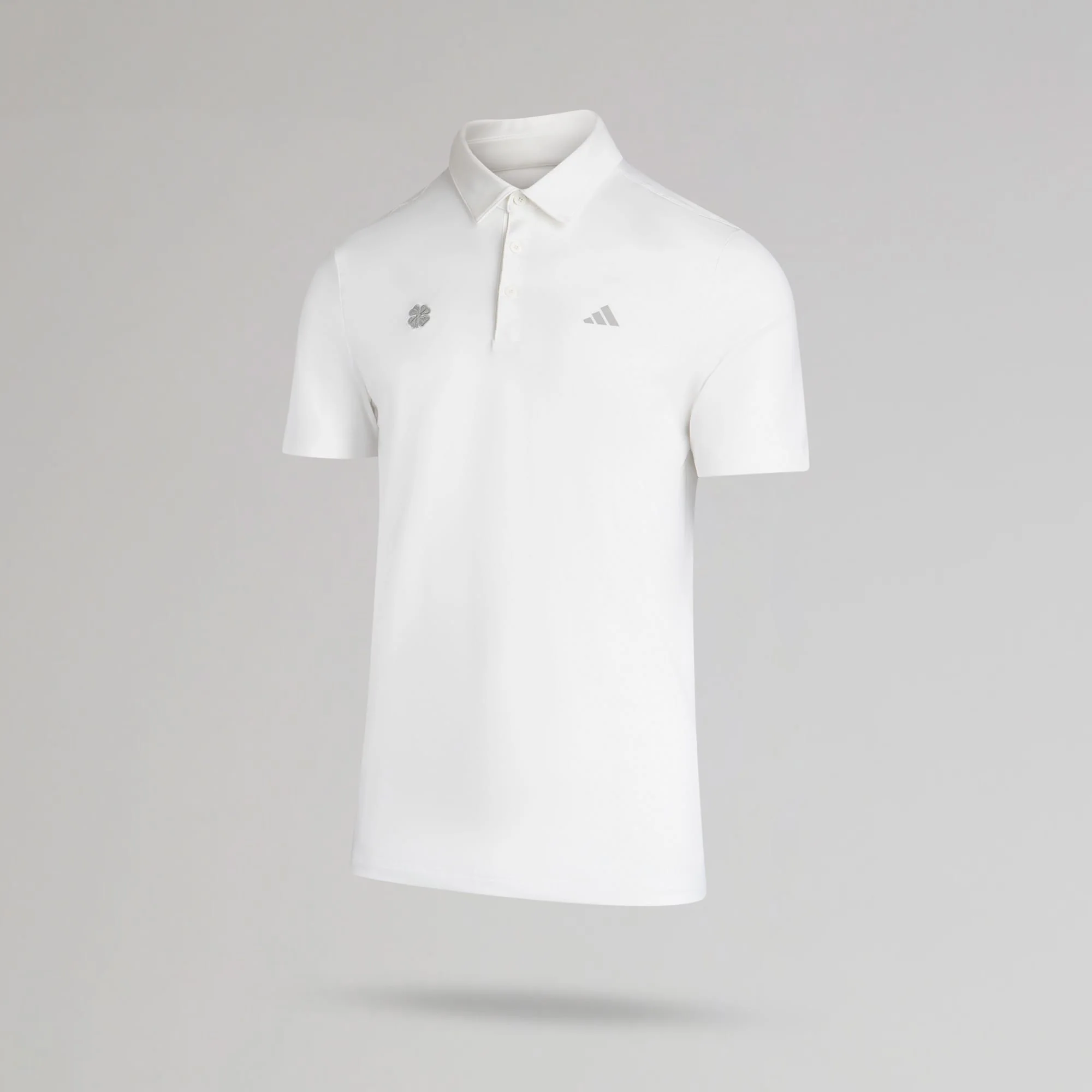 adidas Celtic Golf Ultimate365 Solid White Polo Shirt - Image 3