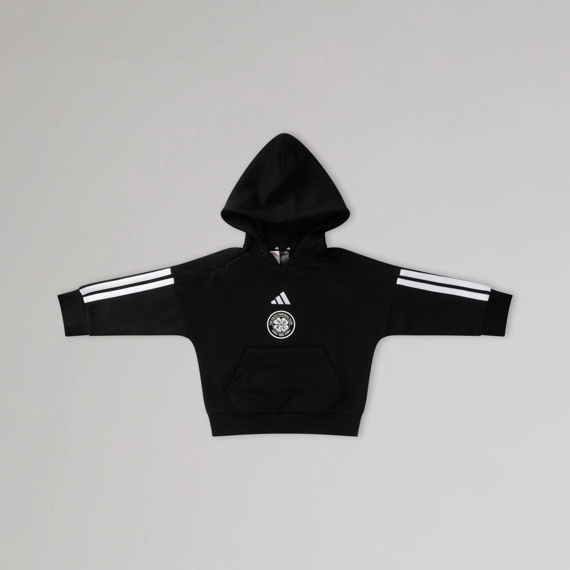 adidas Celtic Infant Black Tracksuit - Image 2