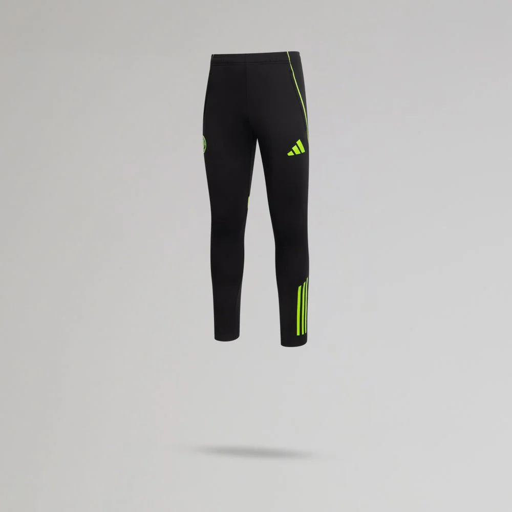 adidas Celtic Junior 2025/26 Black and Neon Green Training Pants - Image 2