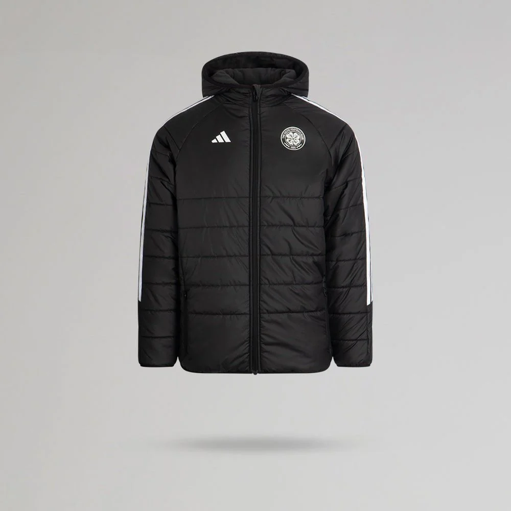 adidas Celtic Junior 2025/26 Black Winter Jacket