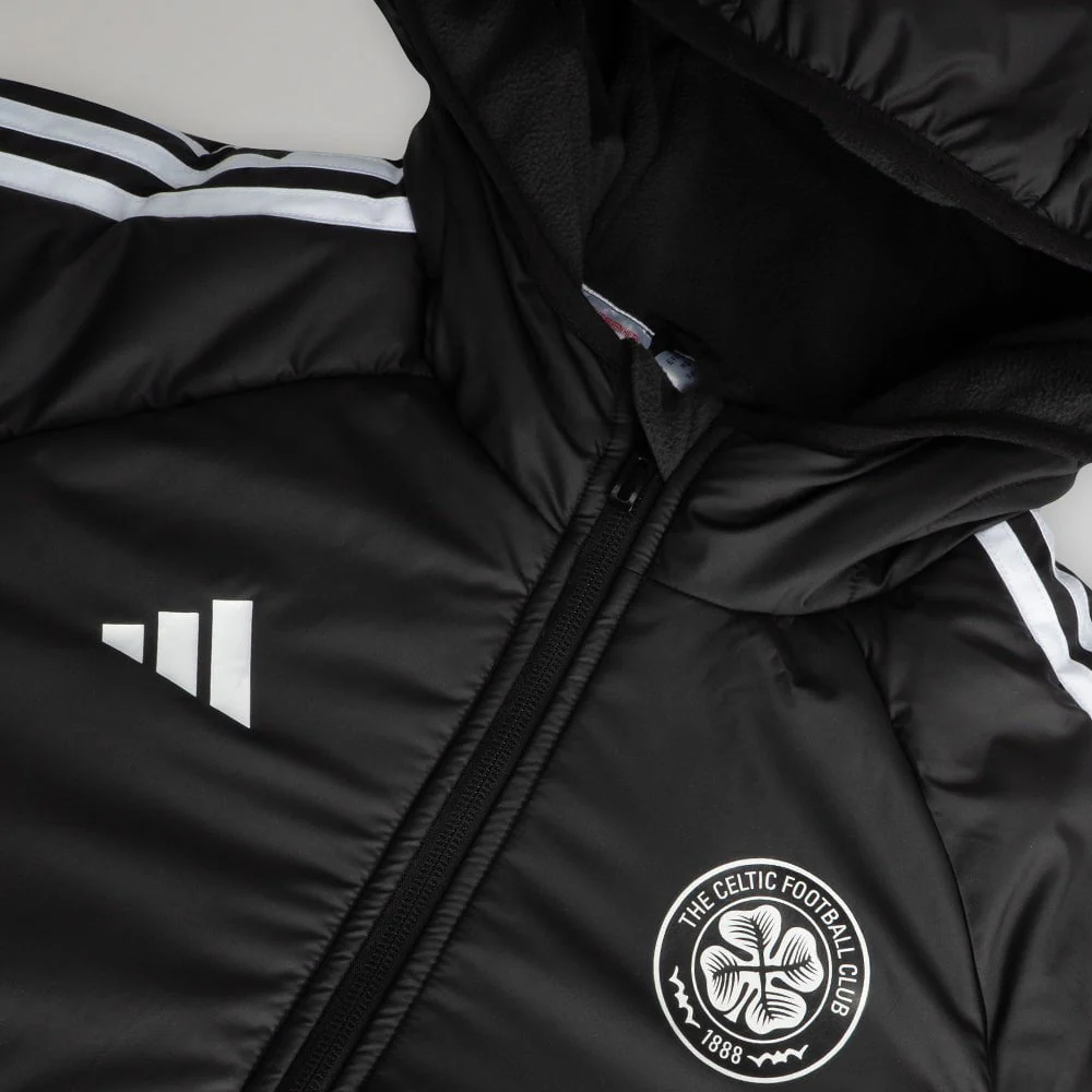 adidas Celtic Junior 2025/26 Black Winter Jacket - Image 4