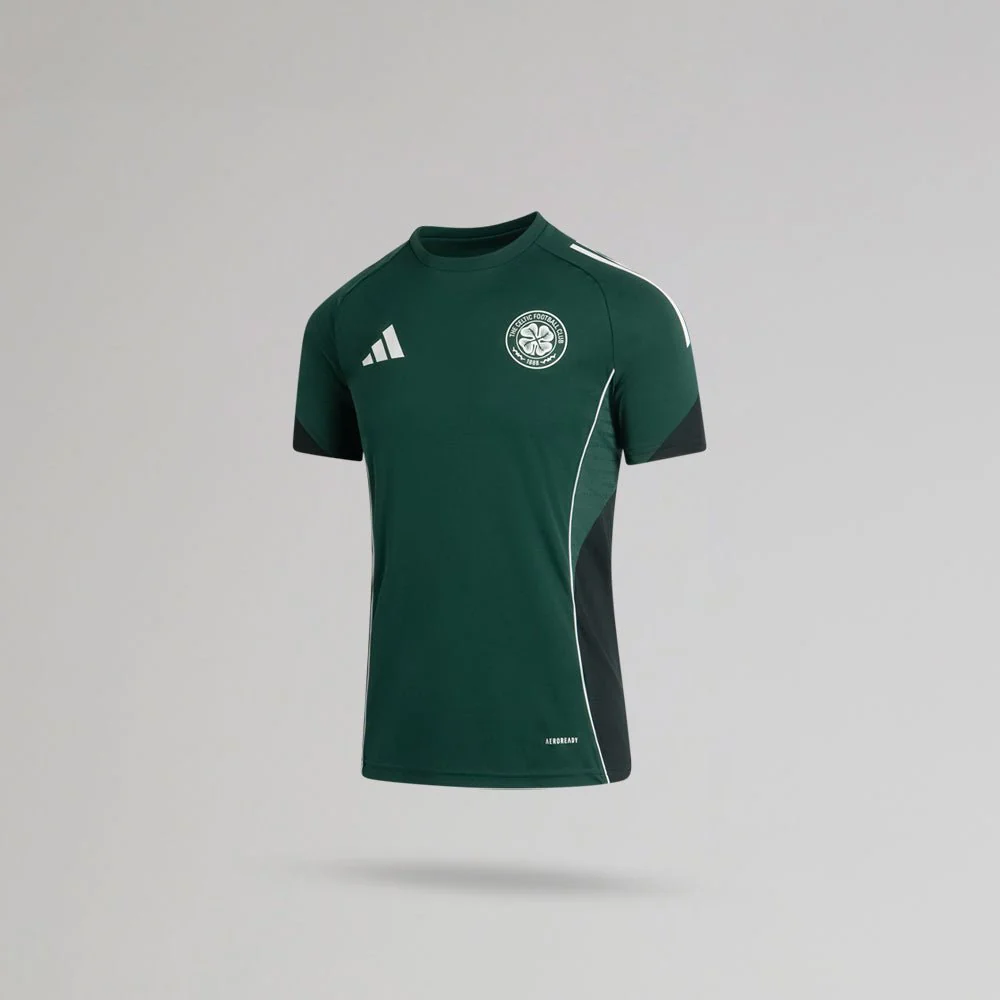 adidas Celtic Junior 2025/26 Dark Green Training Jersey - Image 2