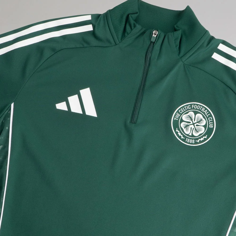 adidas Celtic Junior 2025/26 Dark Green Training Top - Image 4