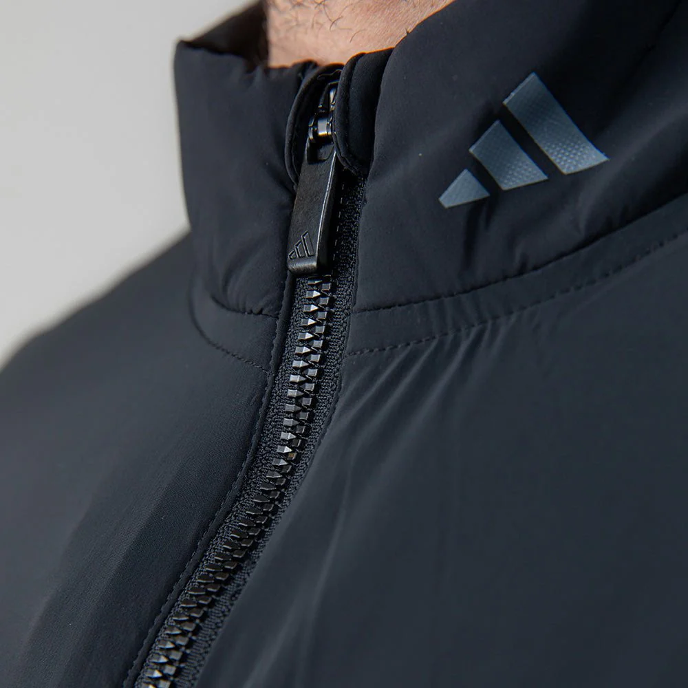 adidas Celtic Golf Frost Guard Padded Black Jacket - Image 4