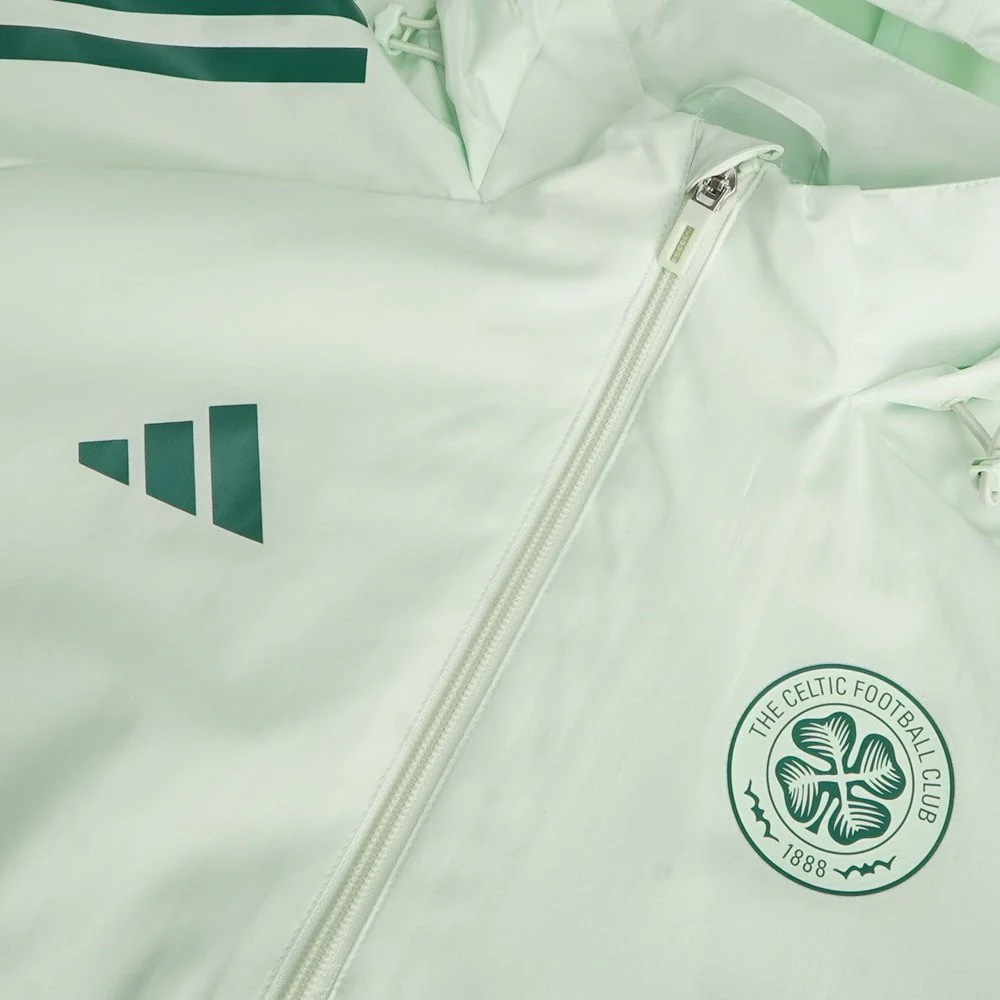 adidas Celtic Women's 2025/26 Mint Green All Weather Jacket - Image 4