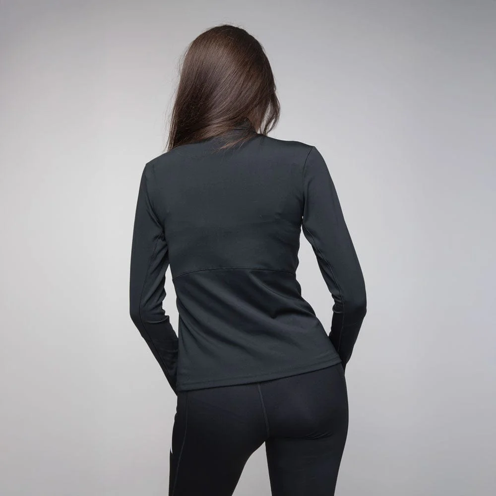 adidas Celtic Women's Training Black Hyperglam1/4 Zip - Image 2