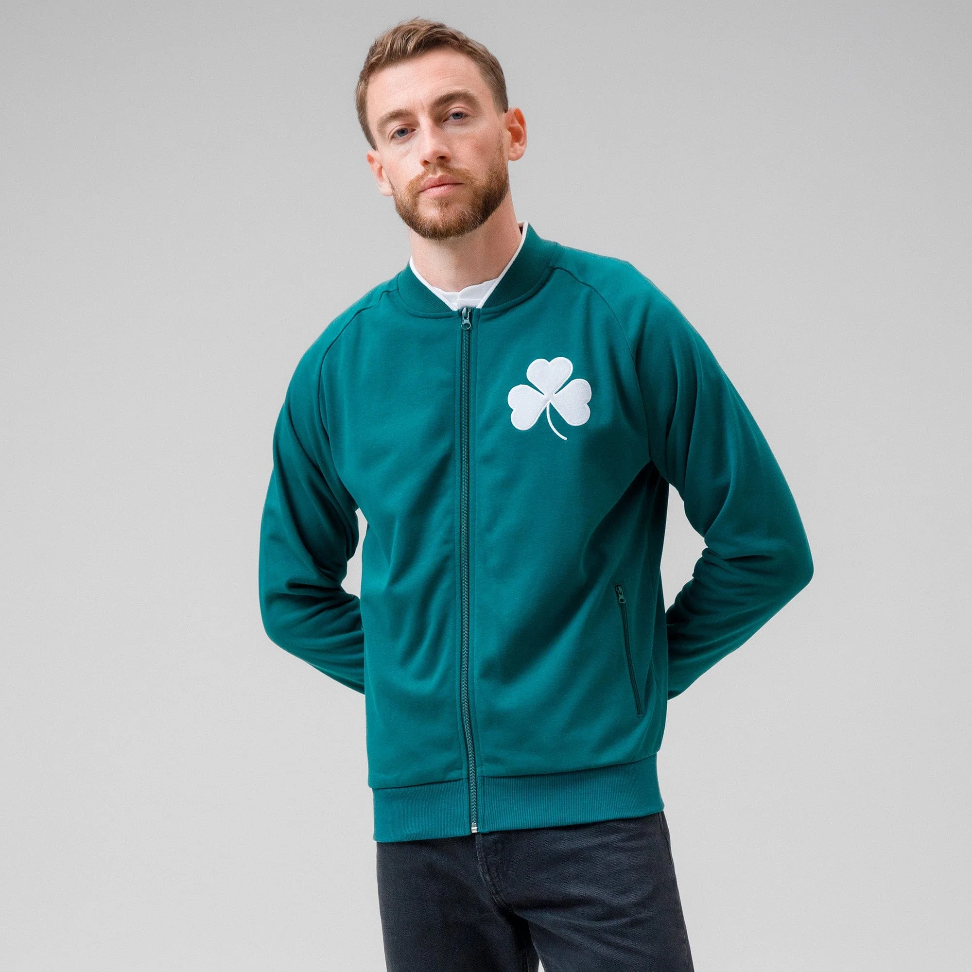 Celtic 1925 Retro Greenout Track Top - Image 3