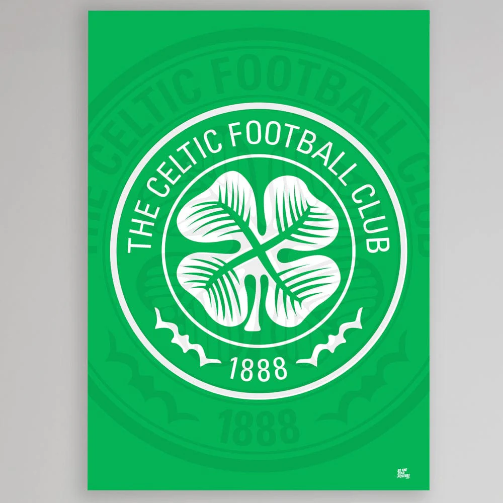 Celtic 2025/26 Crest Poster