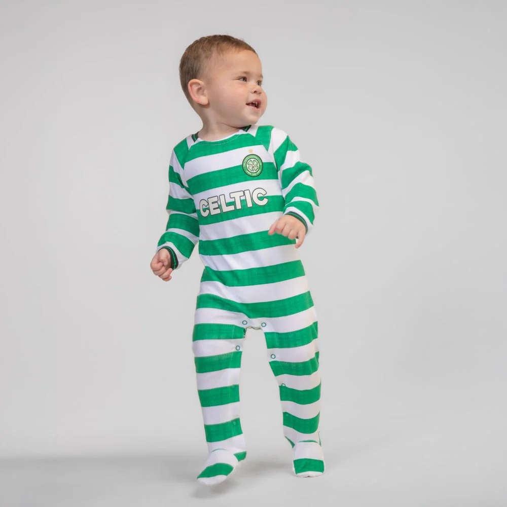 Celtic 2025/26 Home Kit Infant Sleepsuit - Image 3
