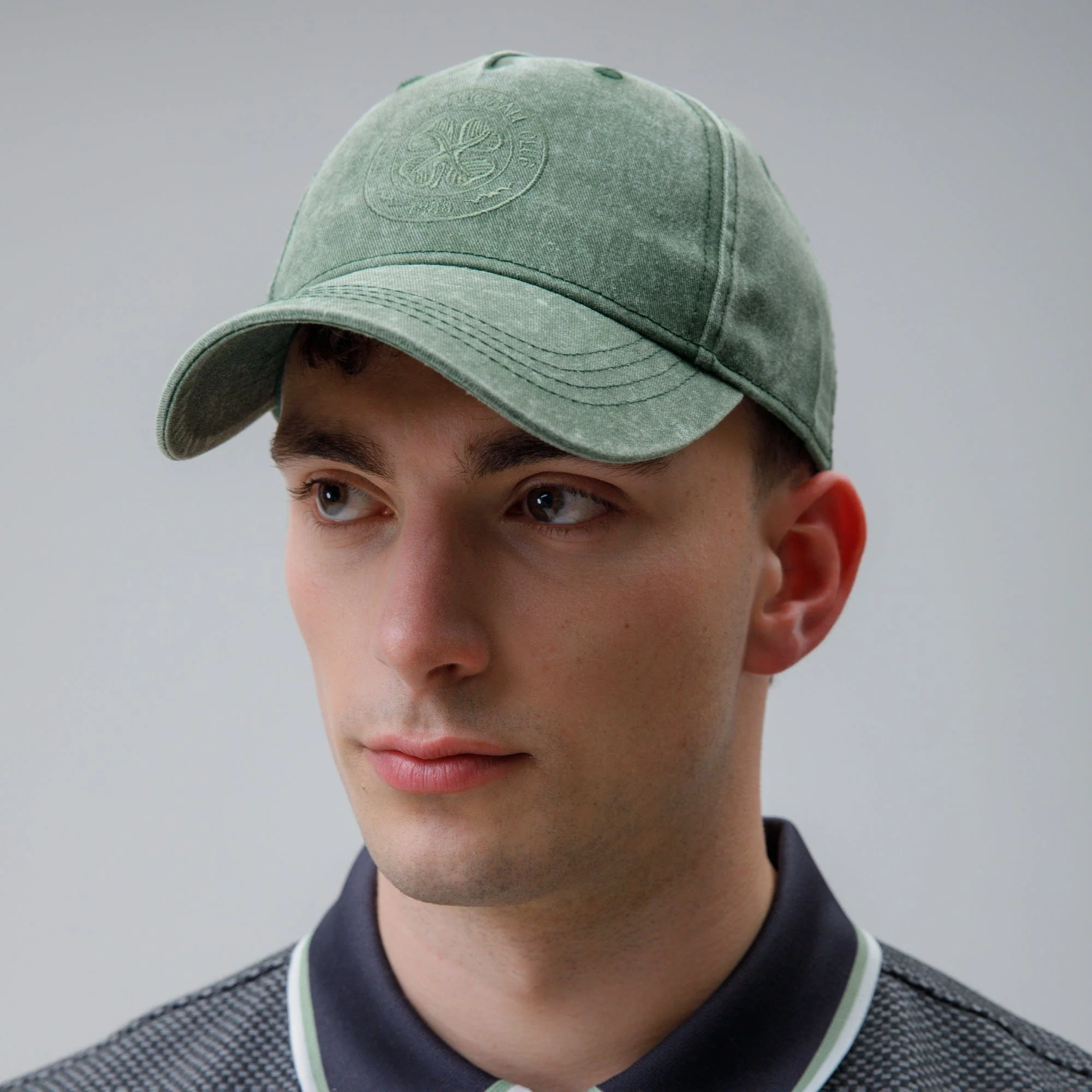 Celtic Adult Washed Green Cap - Image 2