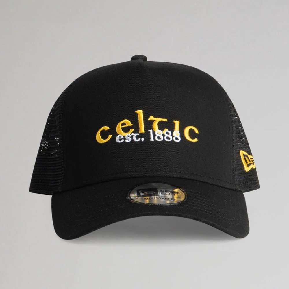 Celtic Black and Yellow New Era Trucker Cap - Image 5