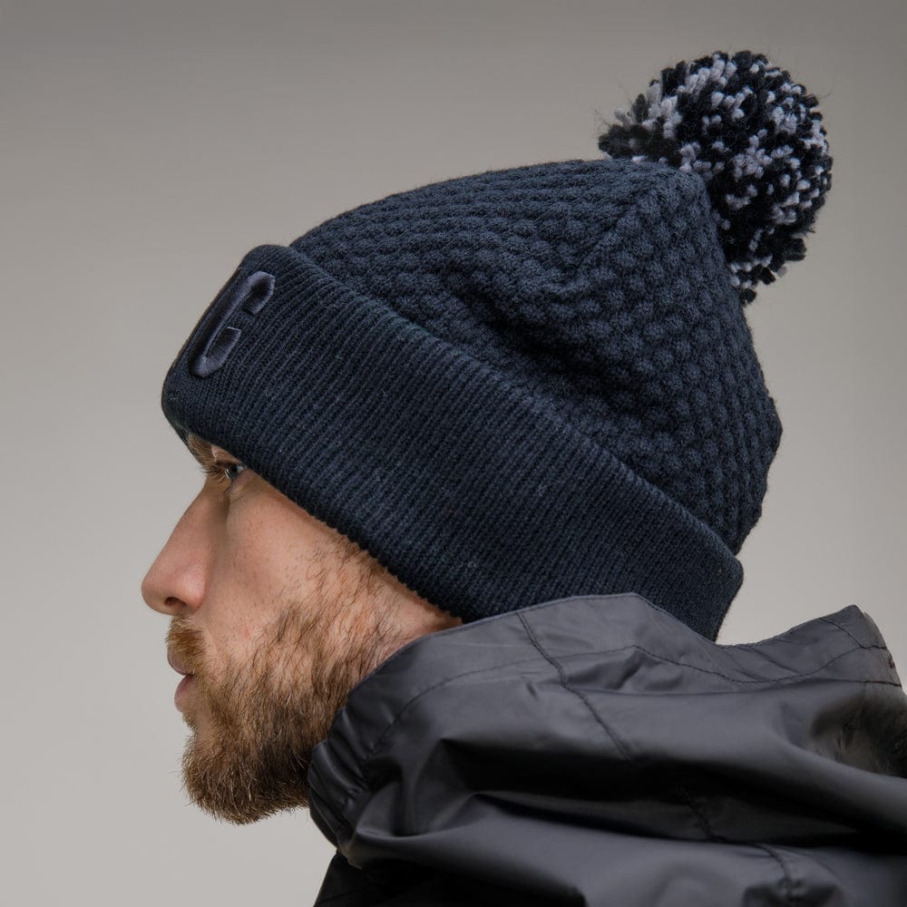 Celtic Black Tonal Pom Beanie - Image 3