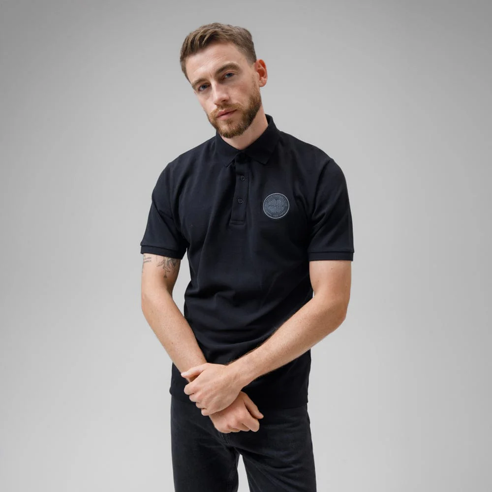 Celtic Blackout Polo Shirt - Image 4