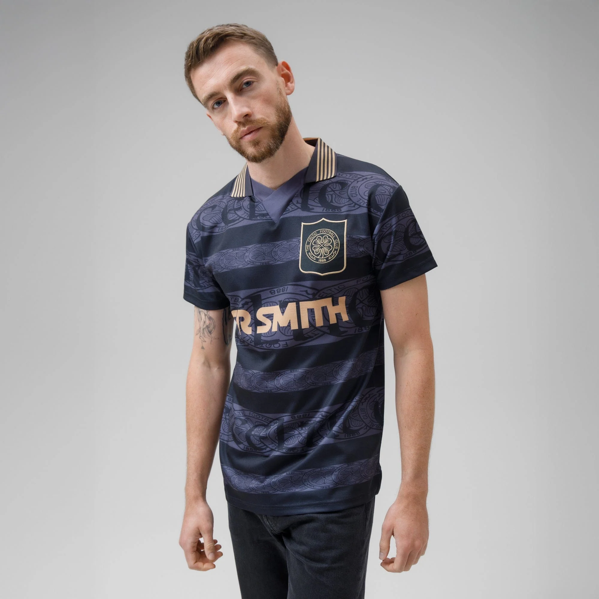 Celtic Gold Blackout 1996 Retro Jersey - Image 4