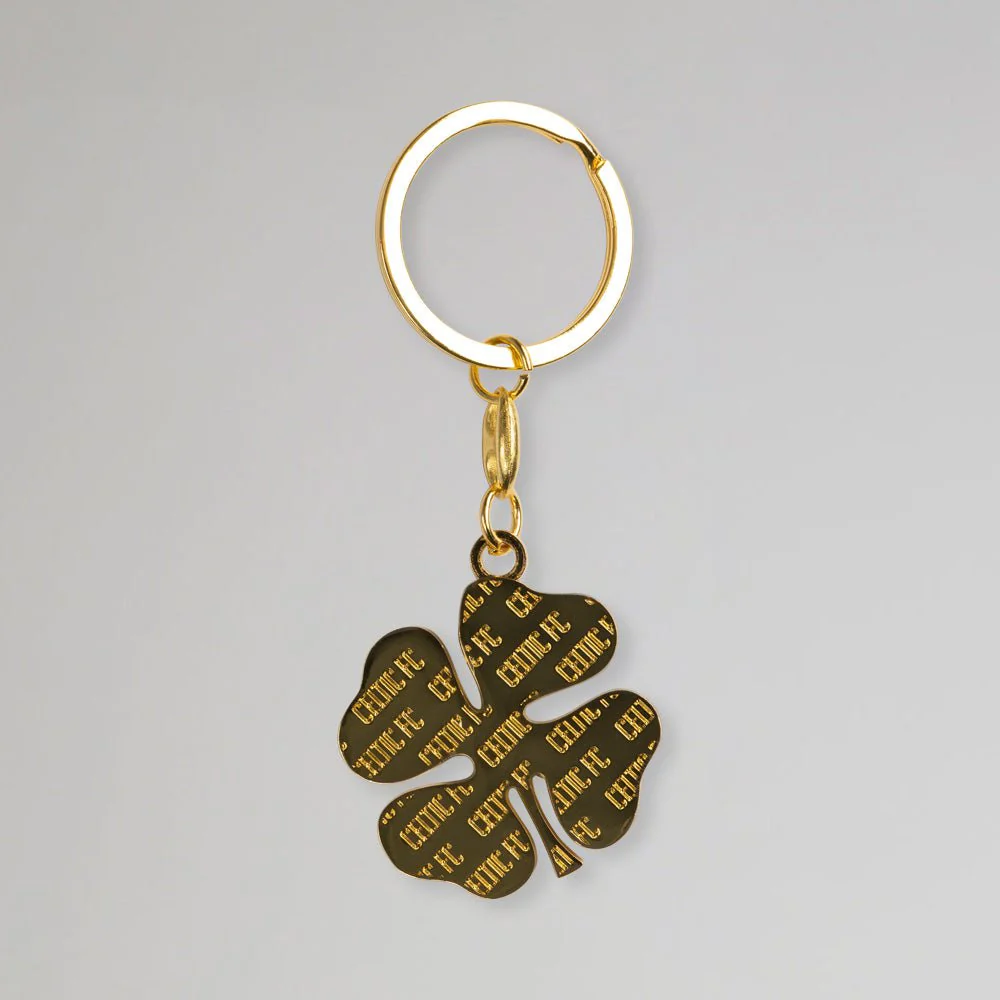Celtic Clover Gold Keyring - Image 3