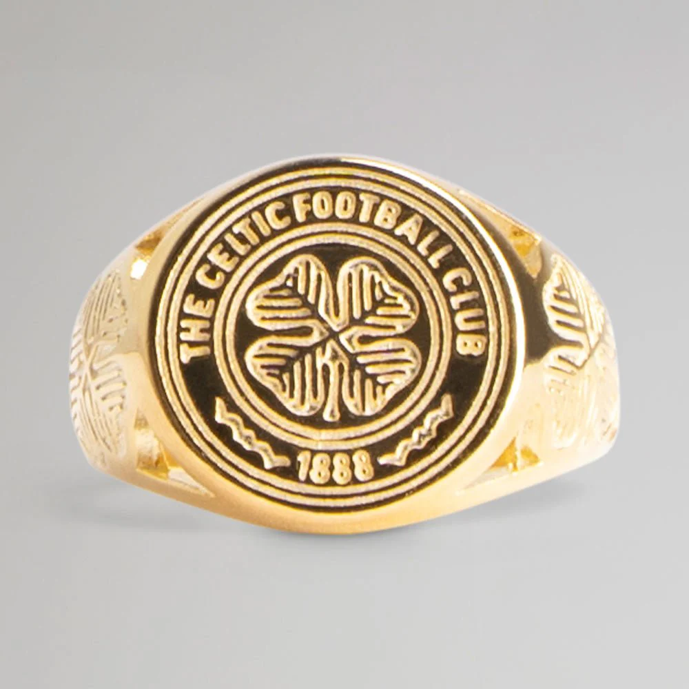 Celtic Gold Plated Crest Ring - Image 5