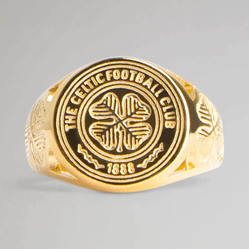Celtic Gold Plated Crest Ring - Image 6