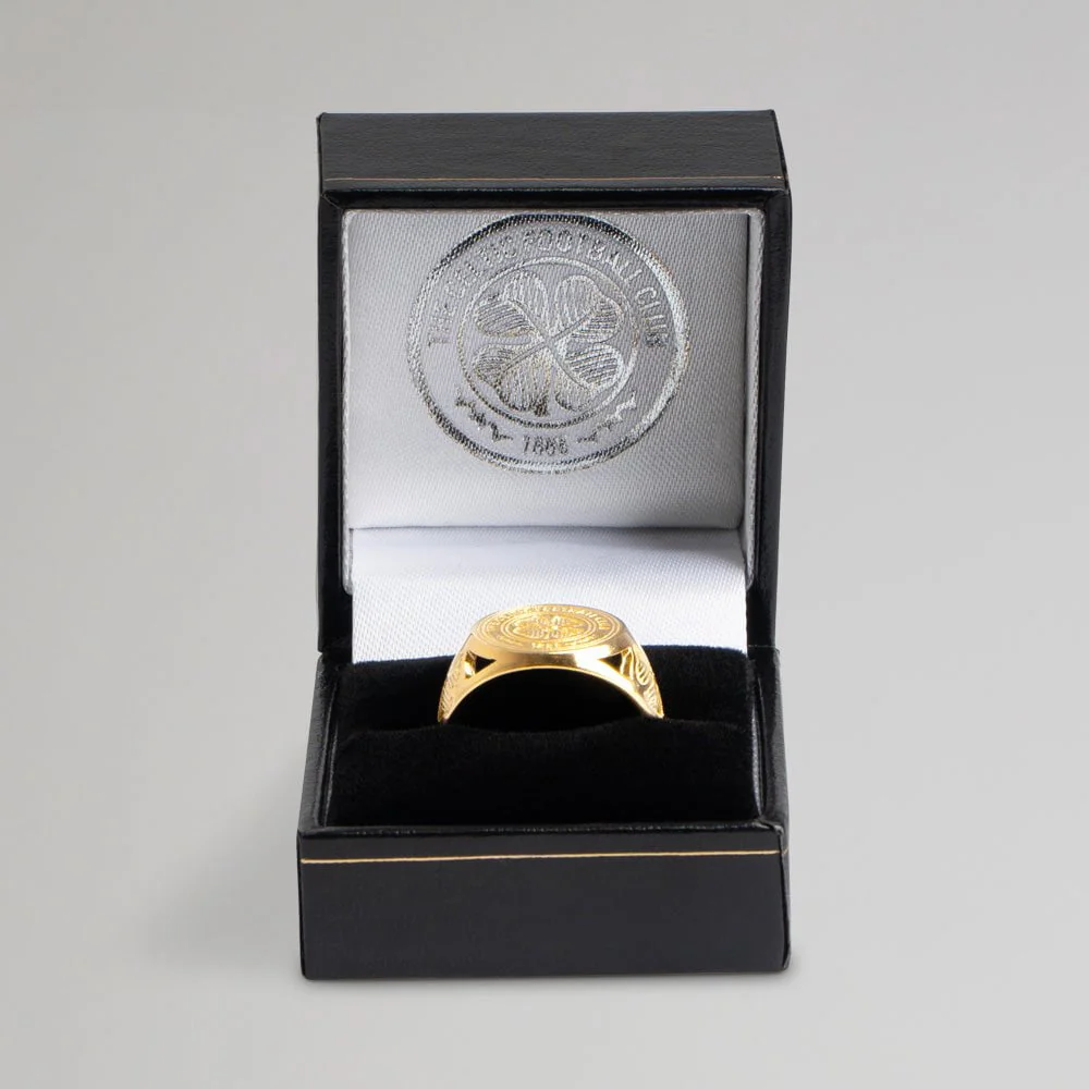 Celtic Gold Plated Crest Ring - Image 2